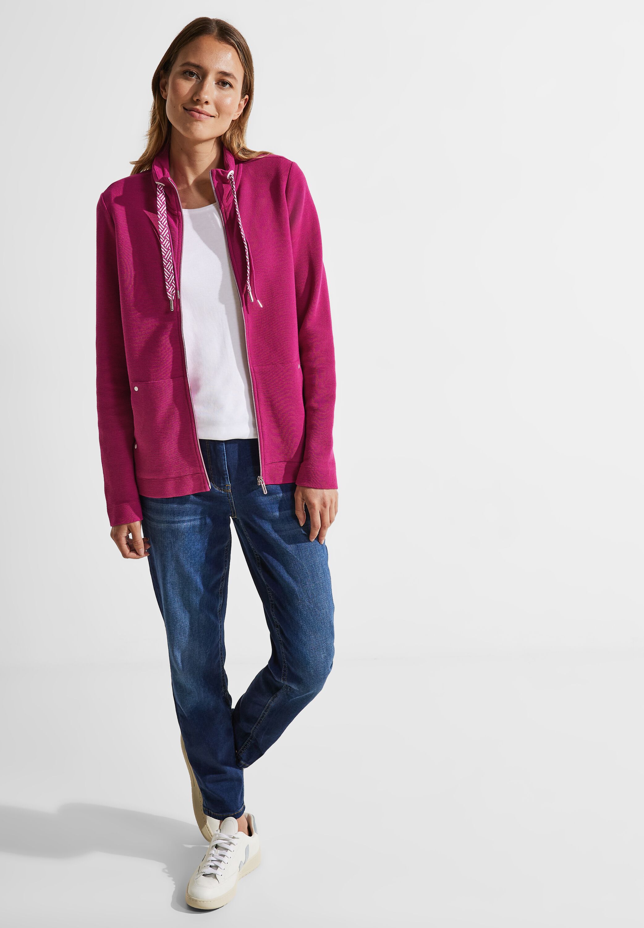 Shirtjacke mit Struktur