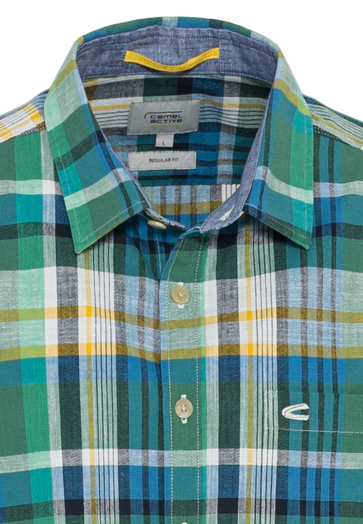 Kurzarm Karohemd aus Baumwolle