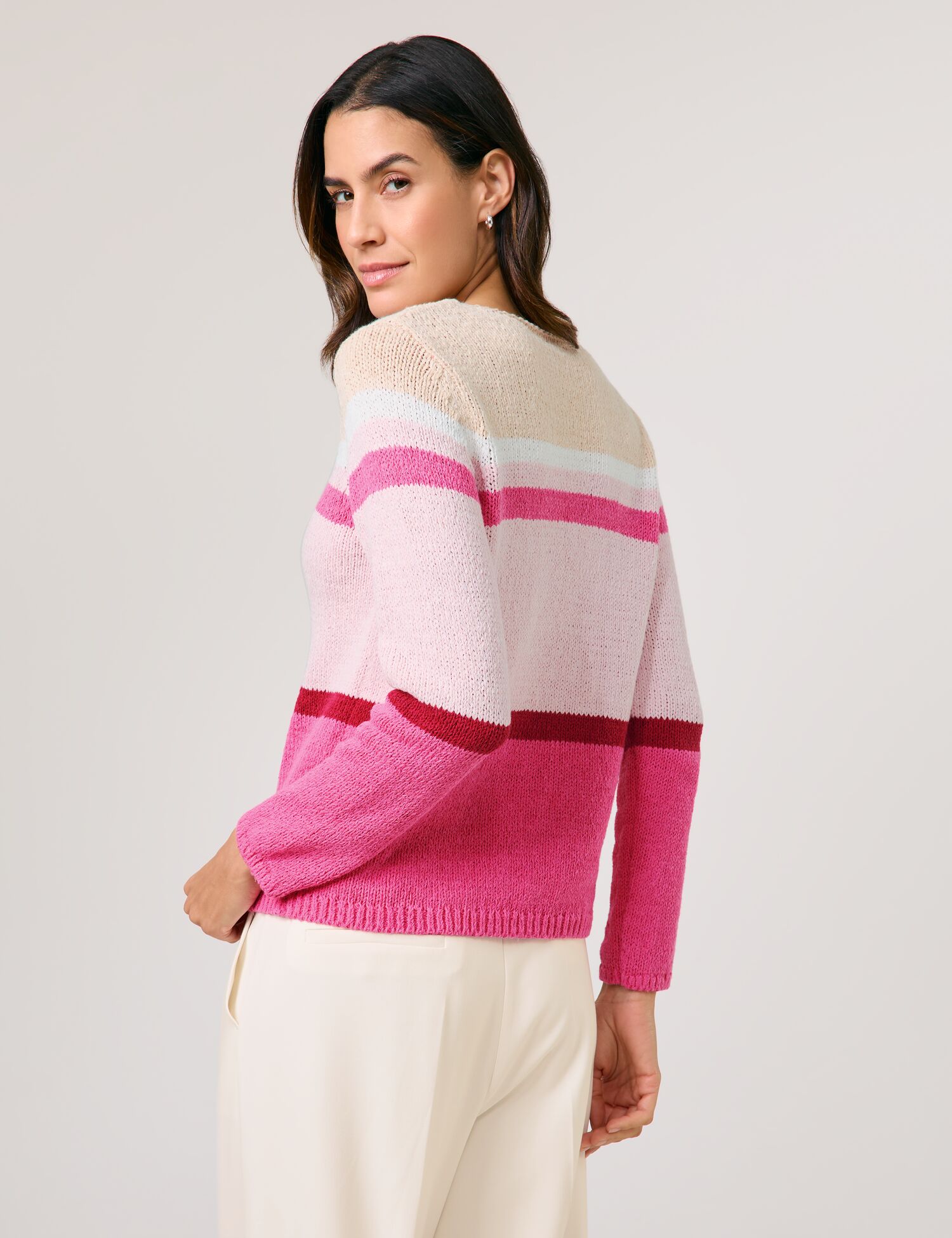Pullover mit Blockstreifen