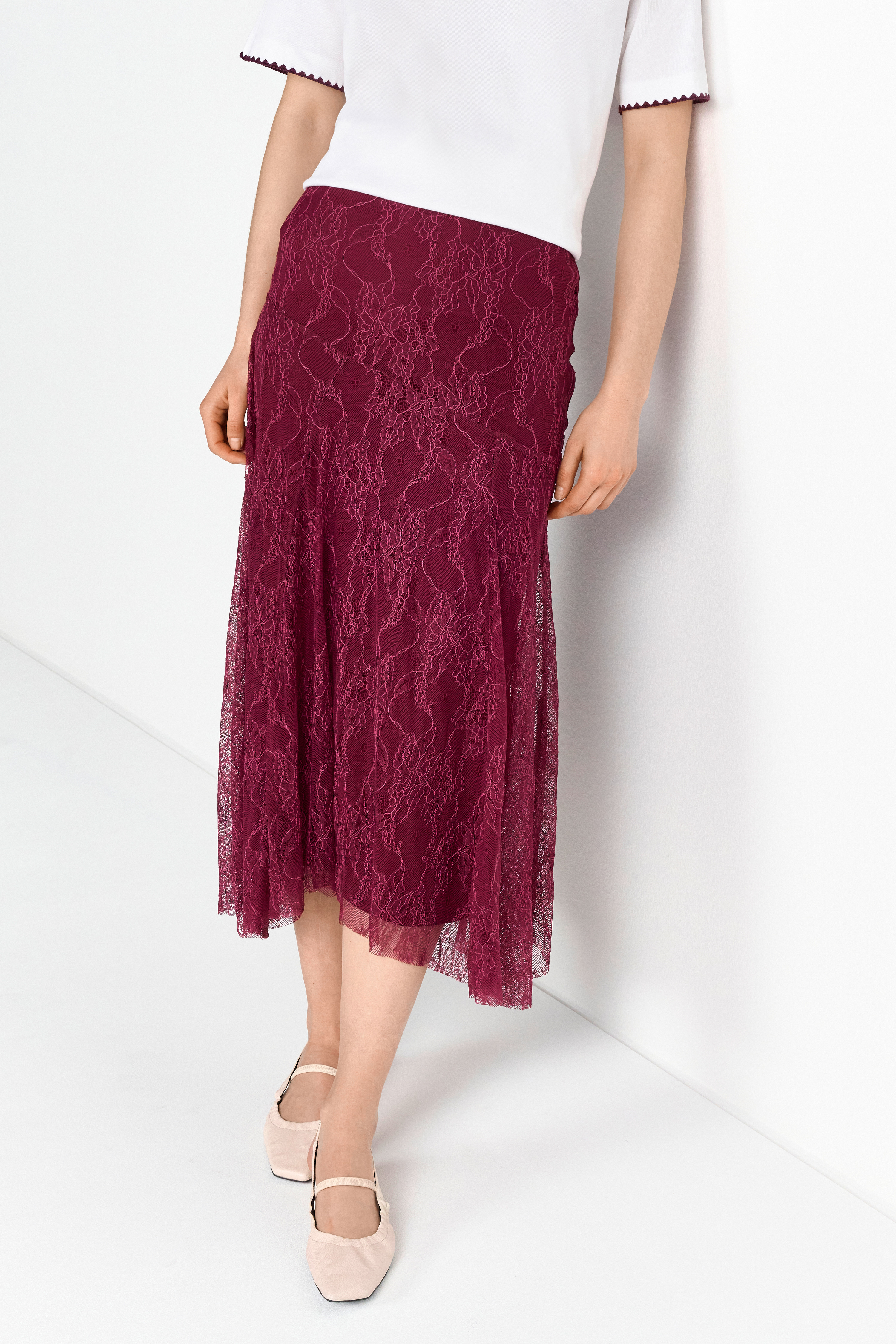 Lace Midi Skirt