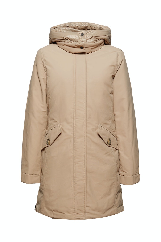Parka aus Bio-Baumwoll-Mix mit recycelter Daune