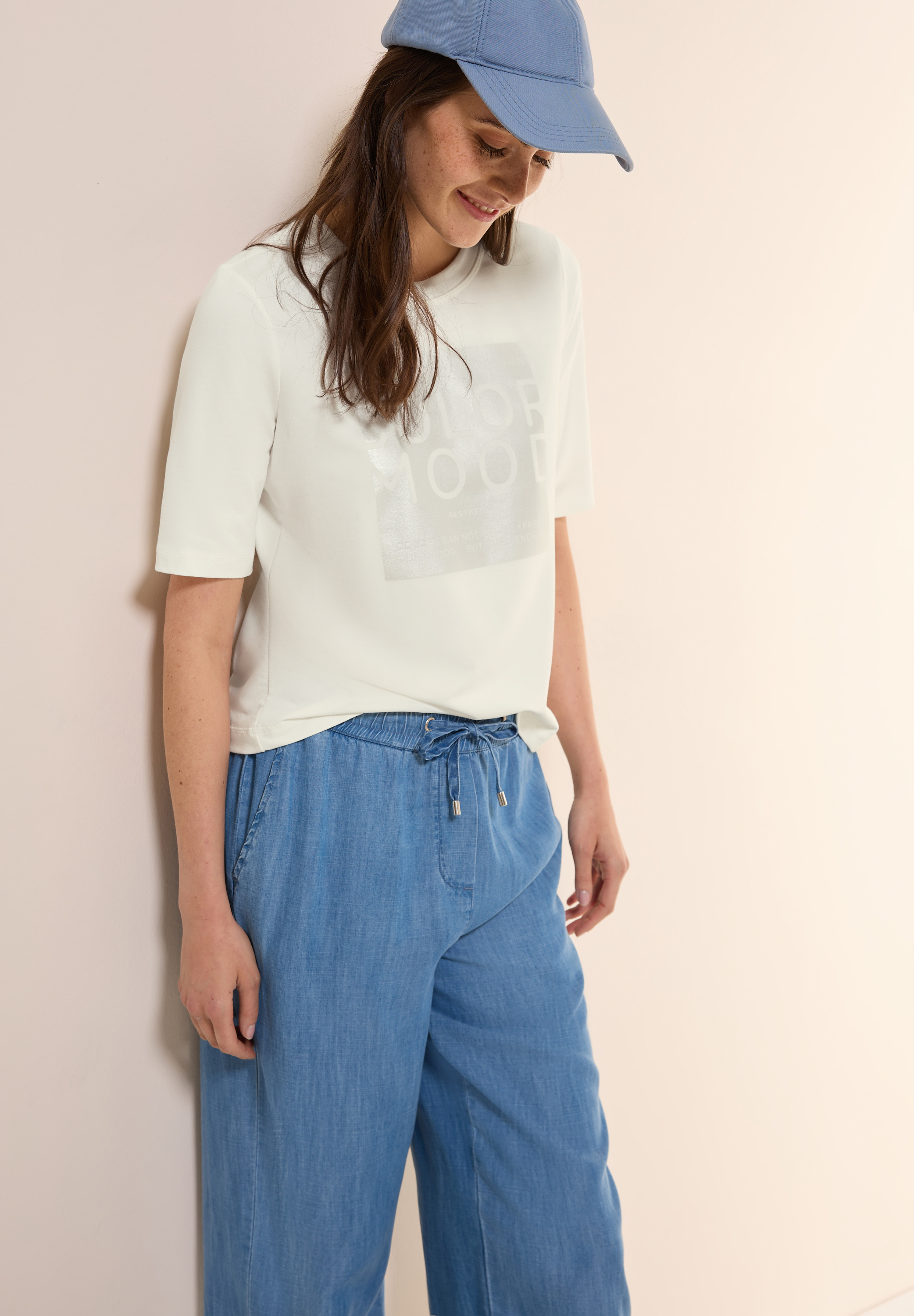 Softes Shirt mit Folienprint