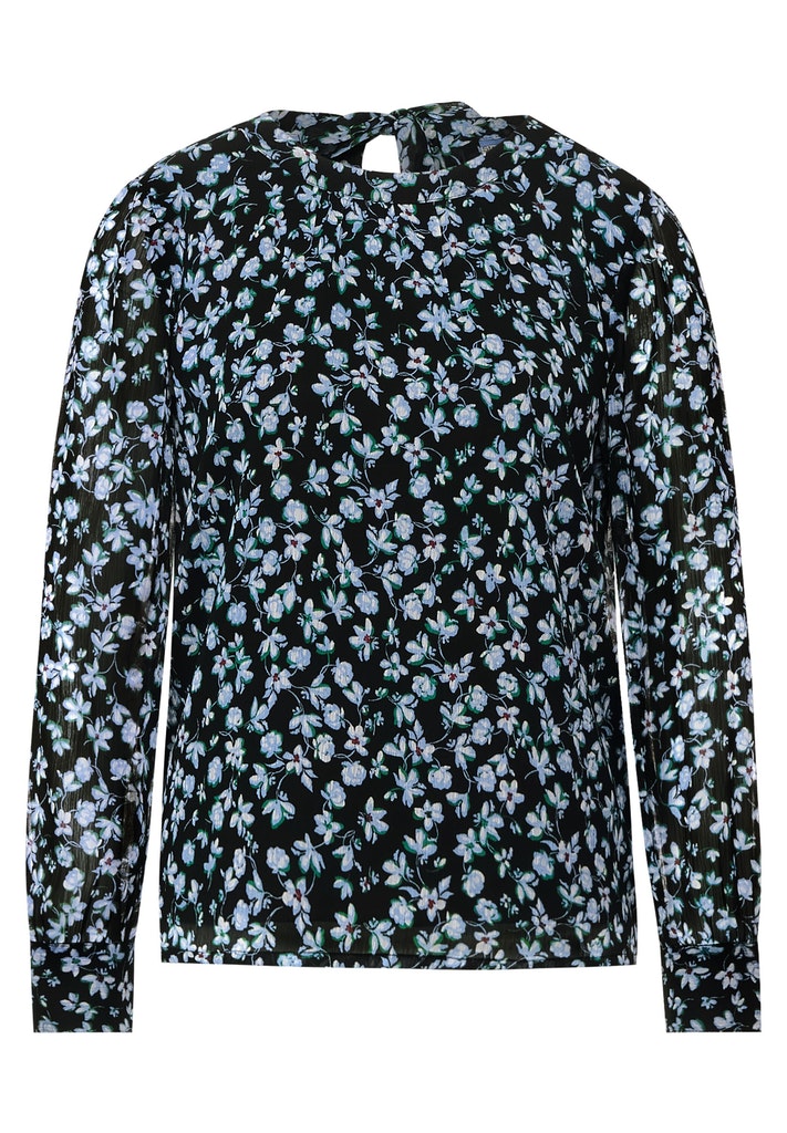 Chiffon Bluse mit Schluppe