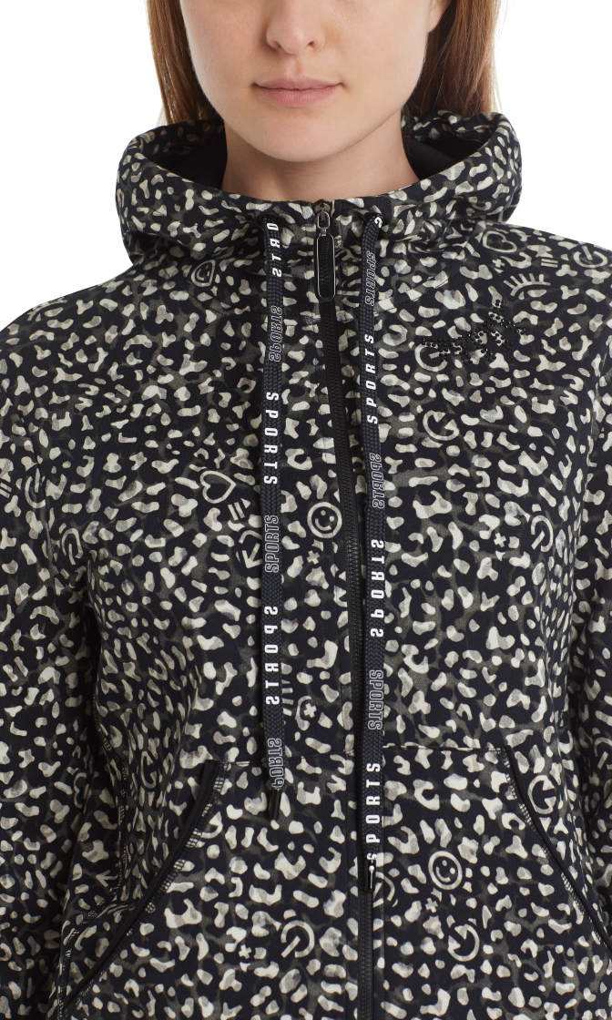 Jacke mit Icon-Leo-Print