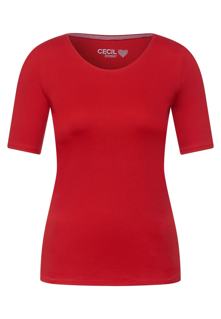 T-Shirt in Unifarbe