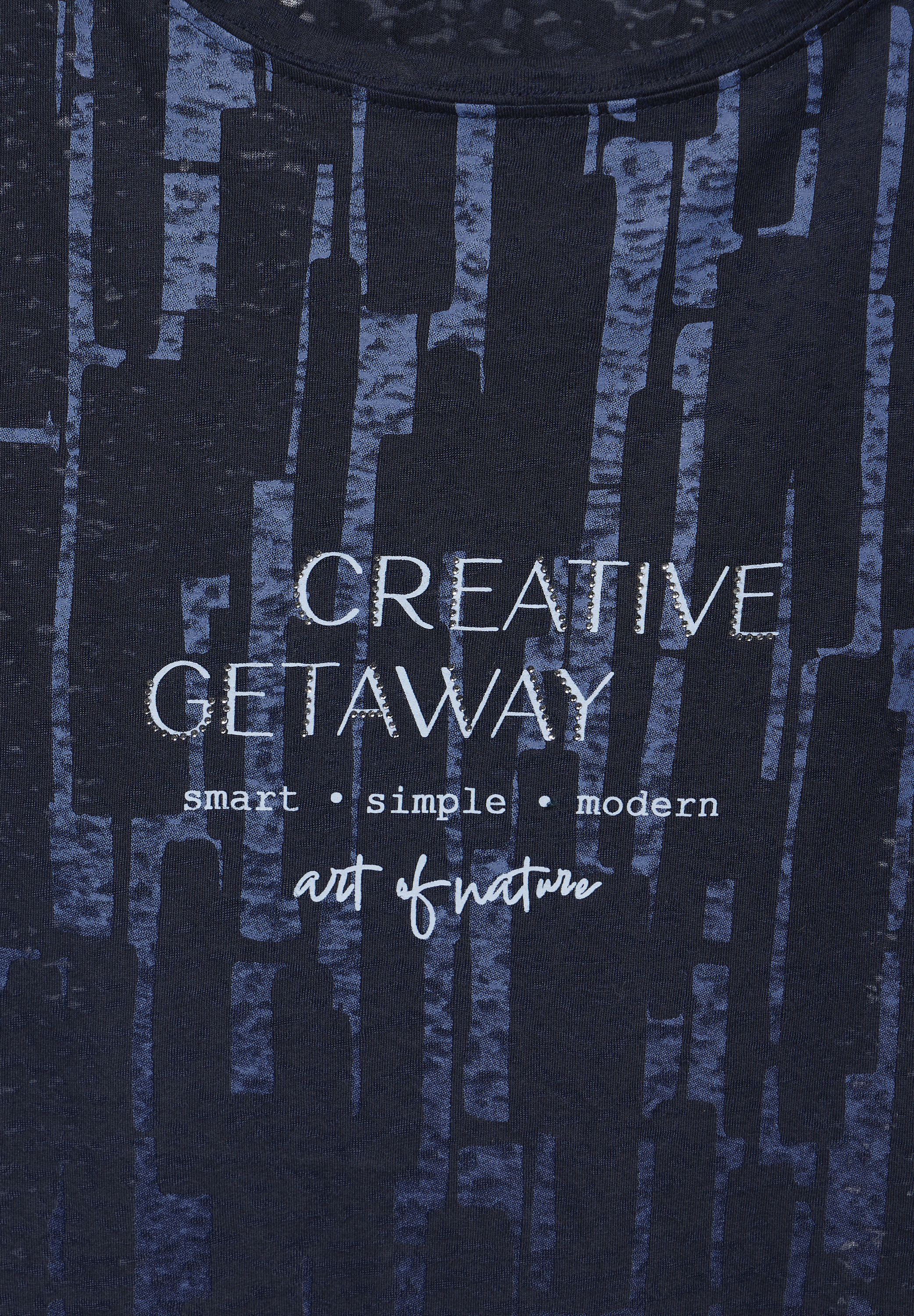 T-Shirt im Burn-Out Look