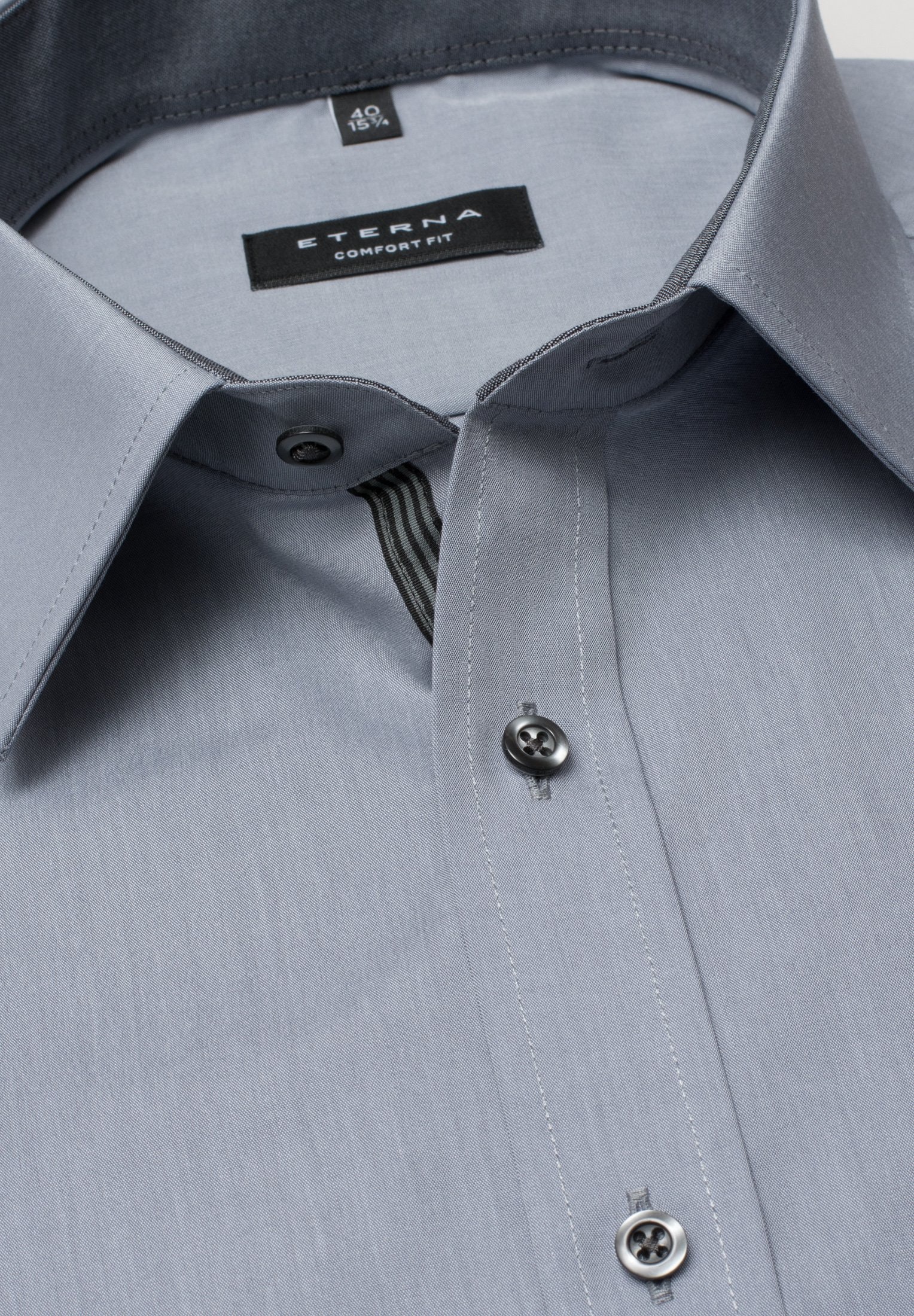 ETERNA LANGARM HEMD COMFORT FIT CHAMBRAY ETERNA LANGARM HEMD COMFORT FIT CHAMBRAY