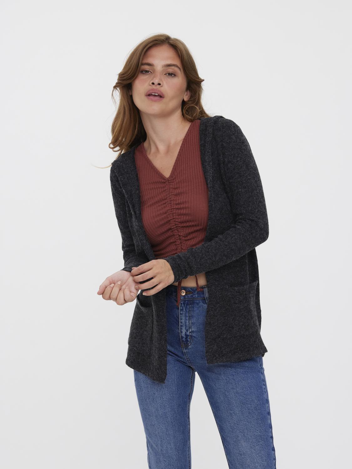 VMDOFFY LS OPEN HOOD CARDIGAN GA NOOS