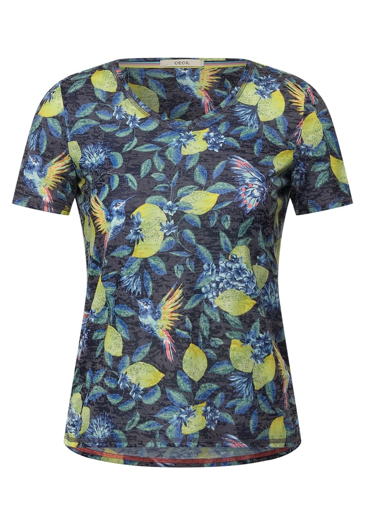 Burnout T-Shirt mit Print