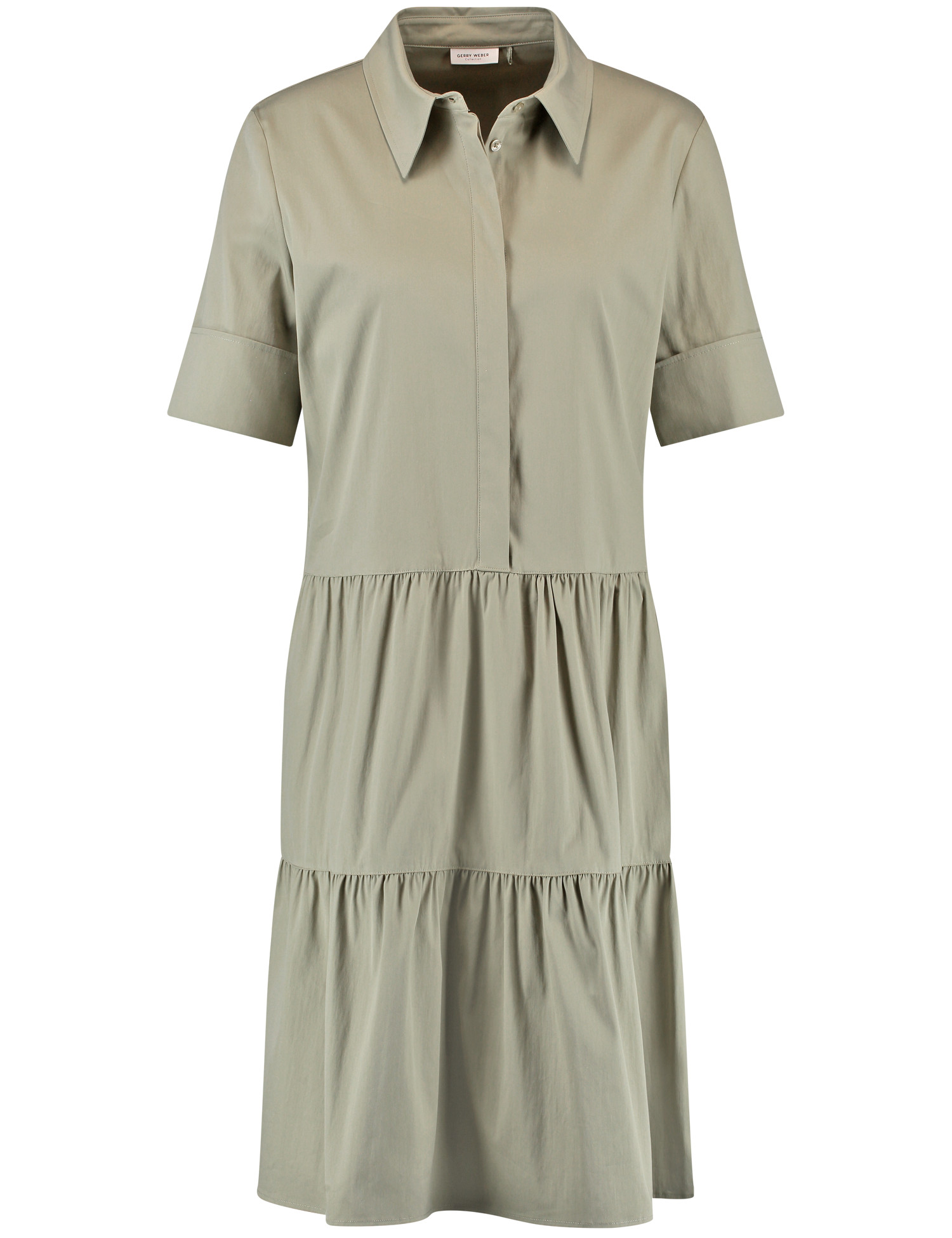 Jerseykleid mit Hemdkragen