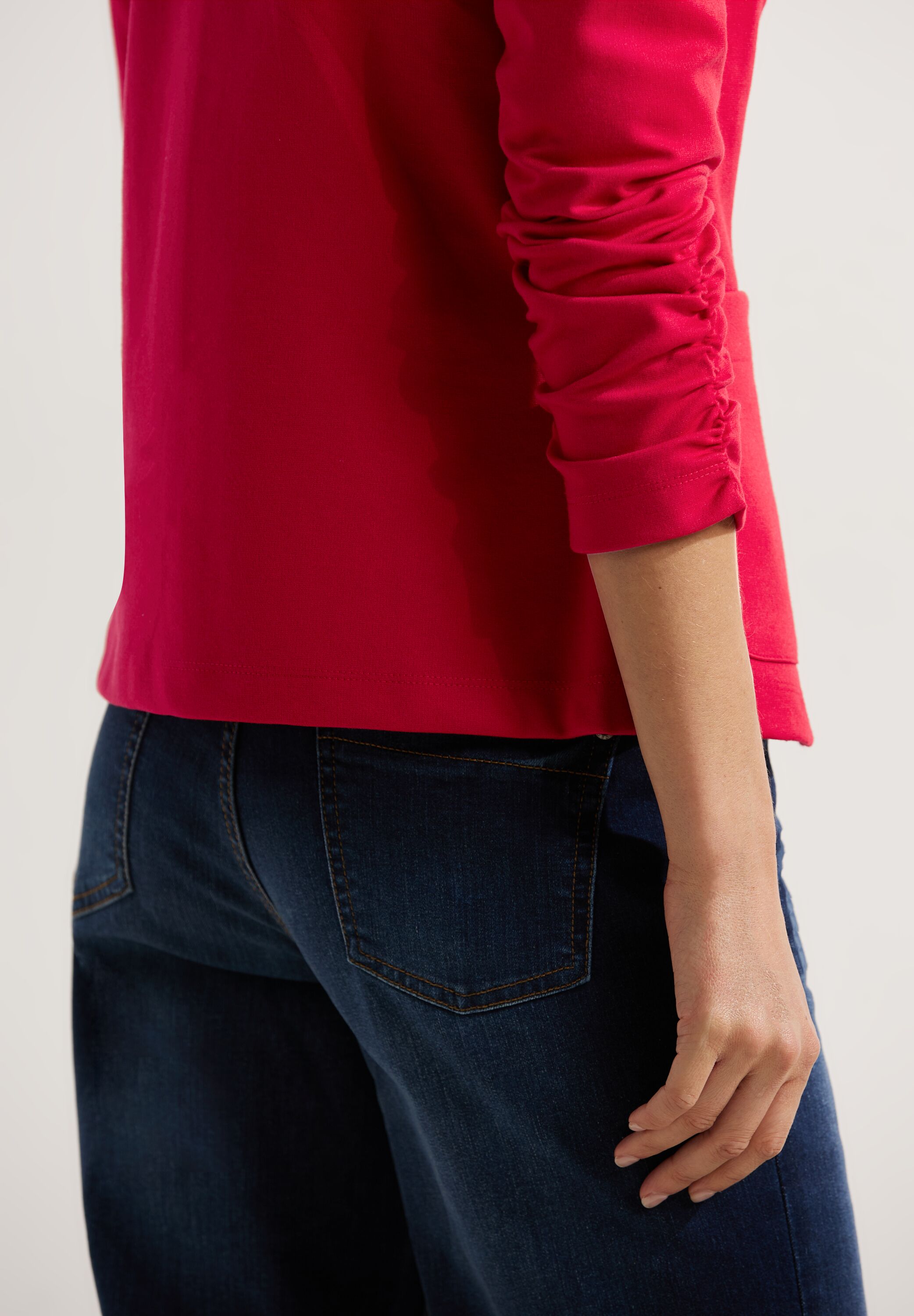Sweatblazer mit Raffung