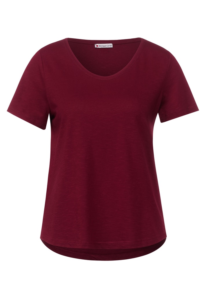 T-Shirt in Unifarbe