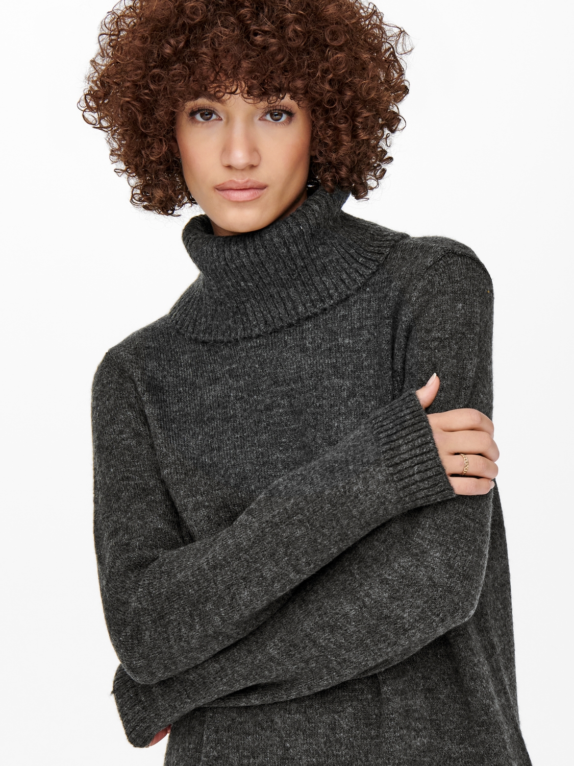 ONLBRANDIE L/S ROLLNECK DRESS KNT NOOS