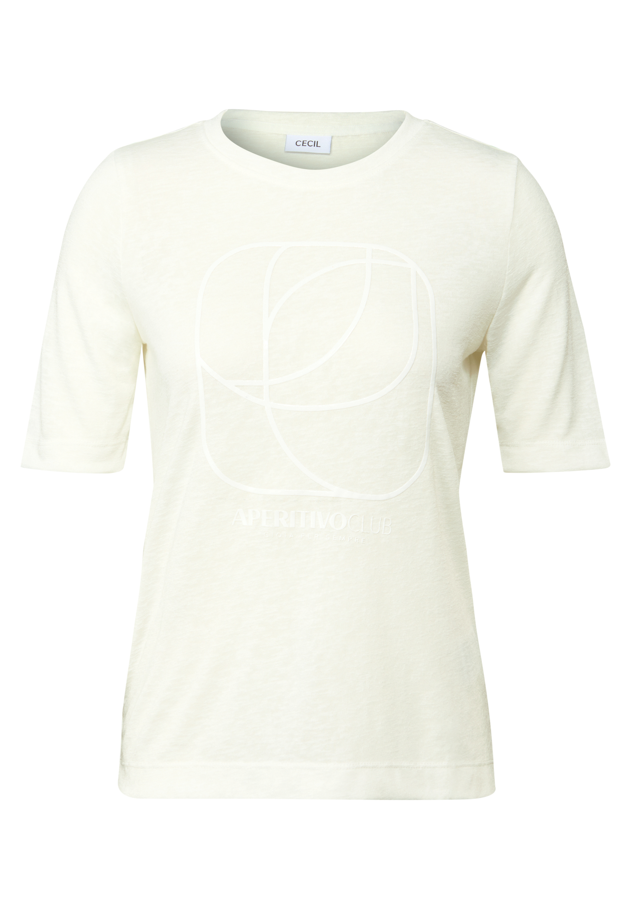 Shirt mit tonalem Print