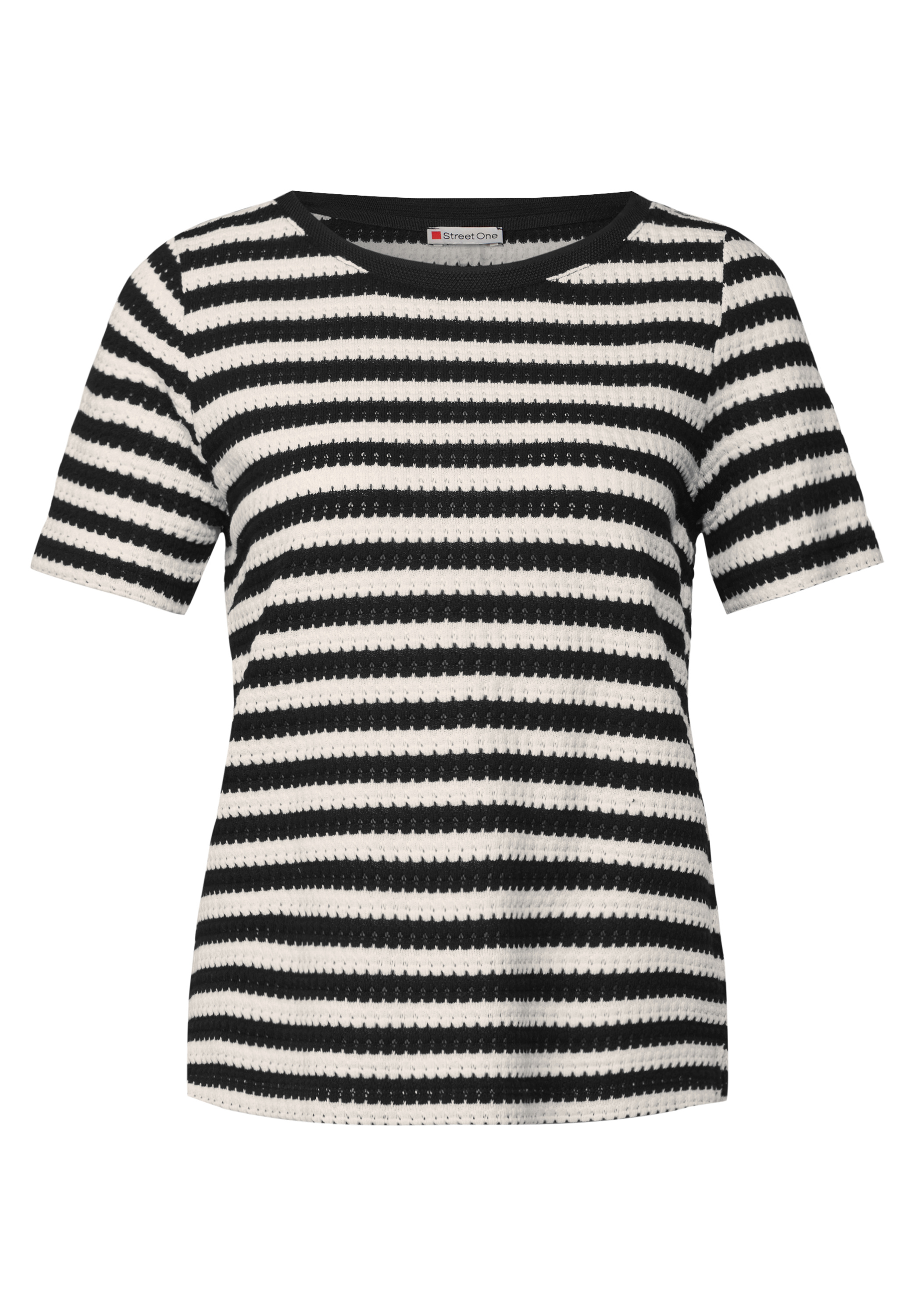 Strick-Look Streifenshirt