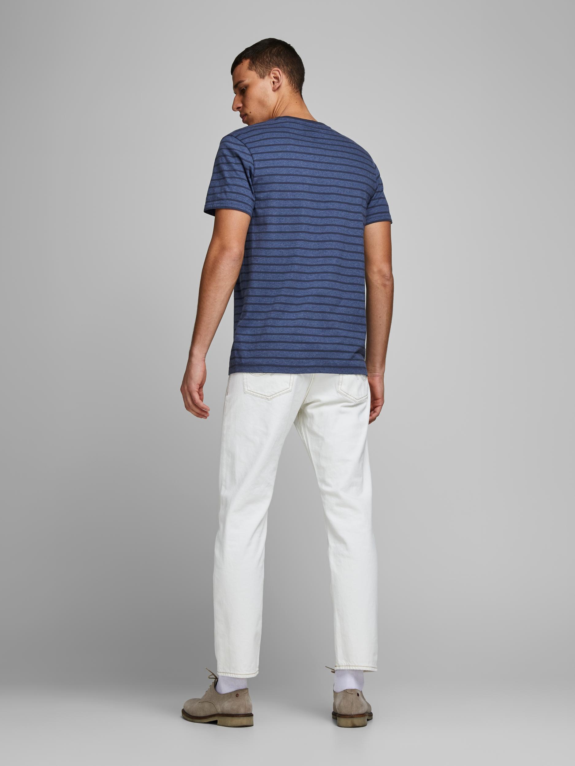 JJESTRIPED TEE SS CREW NECK STS