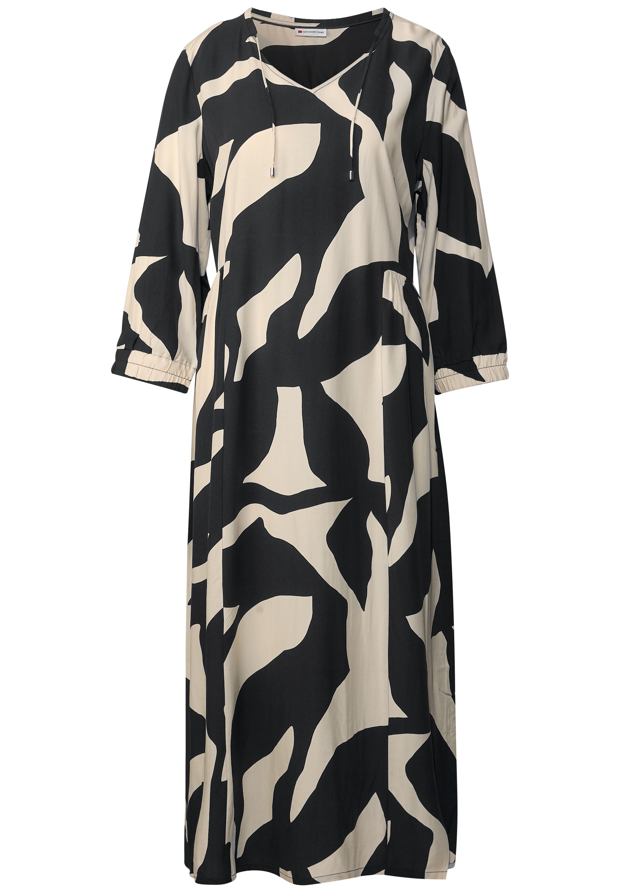 Gemustertes Midi-Kleid