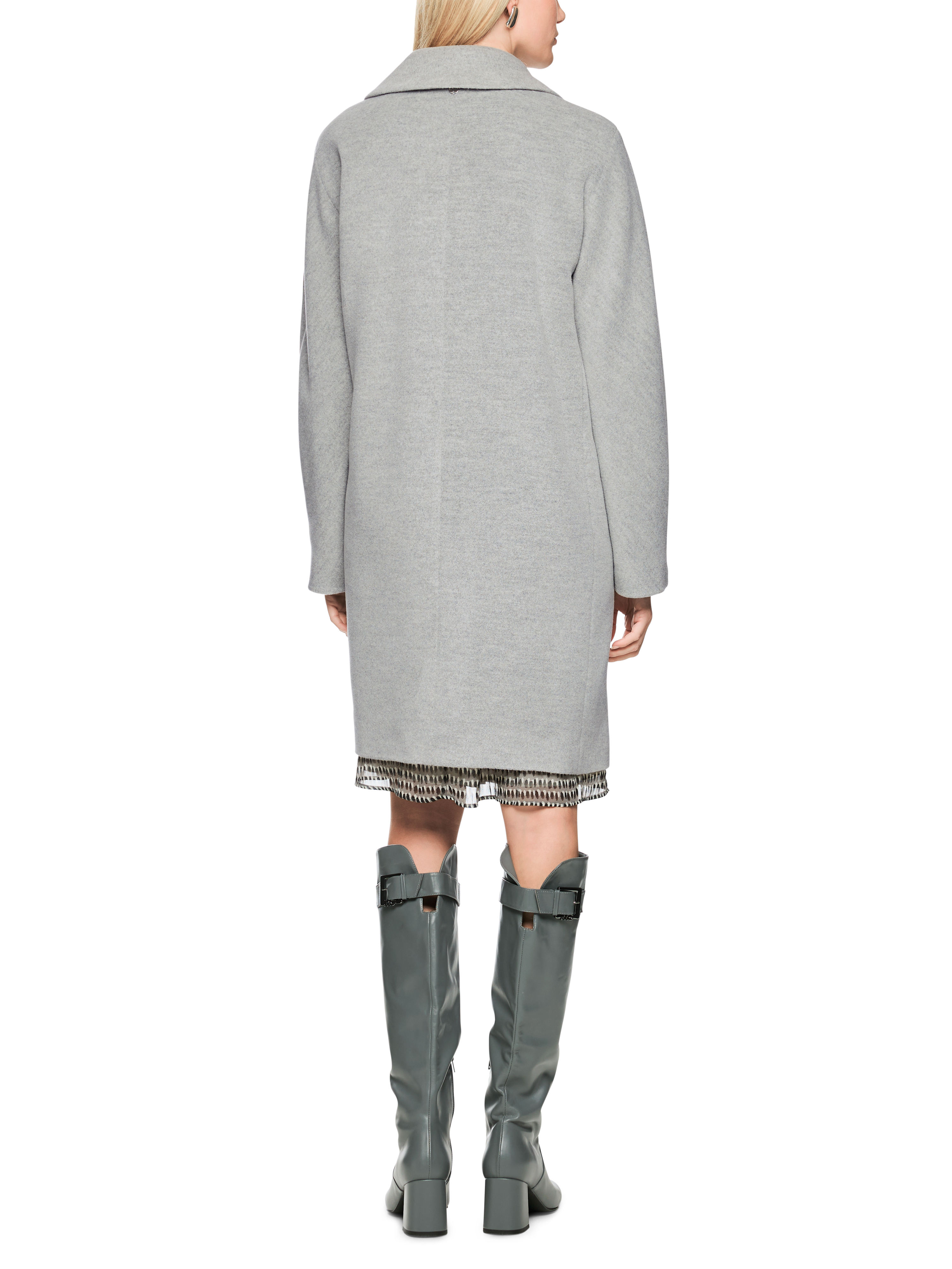 Weiter Mantel aus Alpaka-Woll-Mix