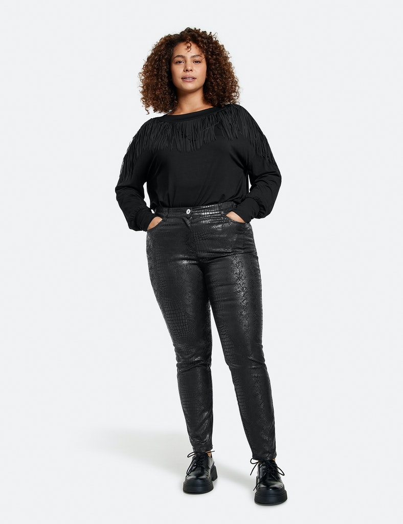Betty Hose mit Snake-Print