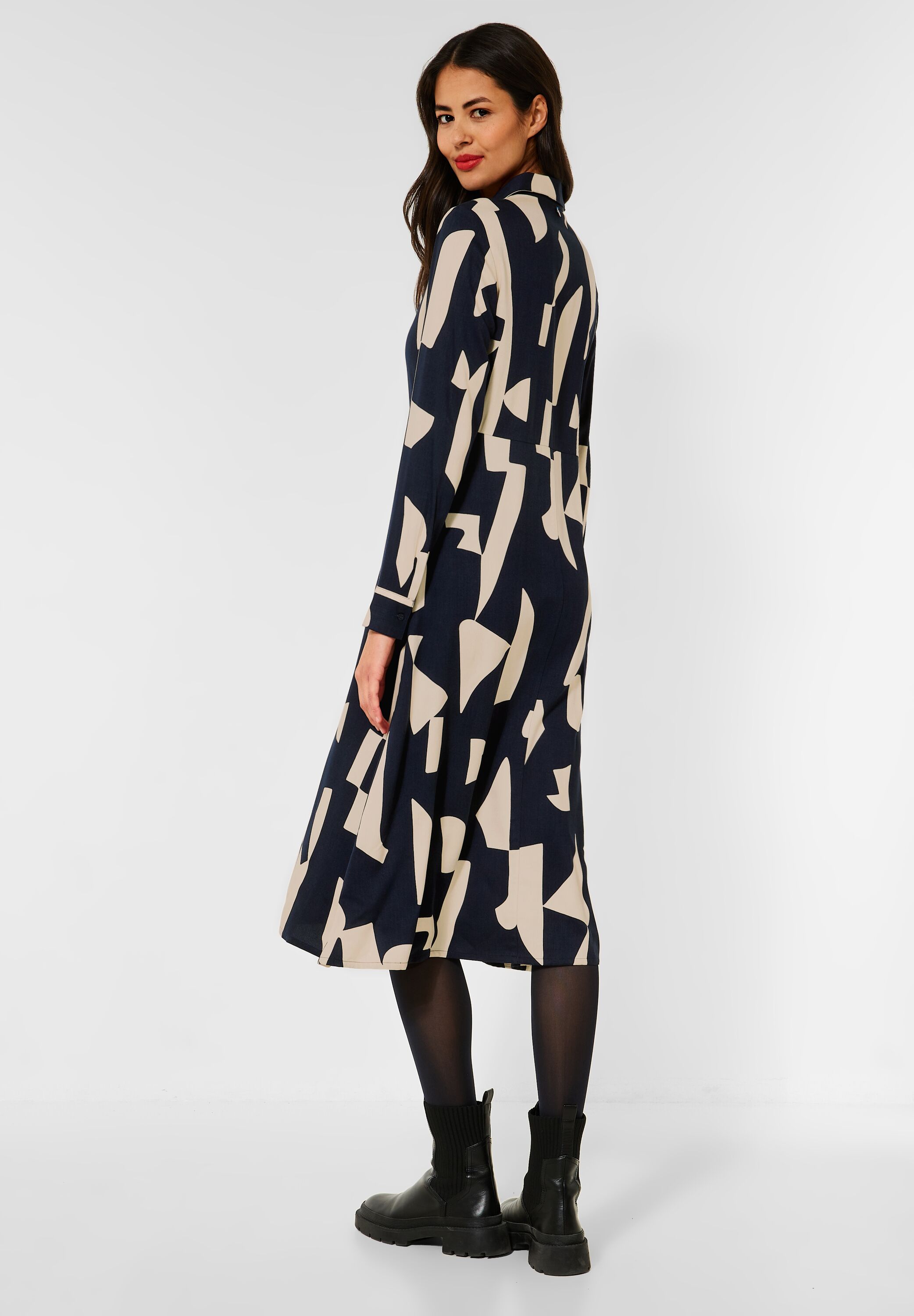 Midi Kleid mit Print