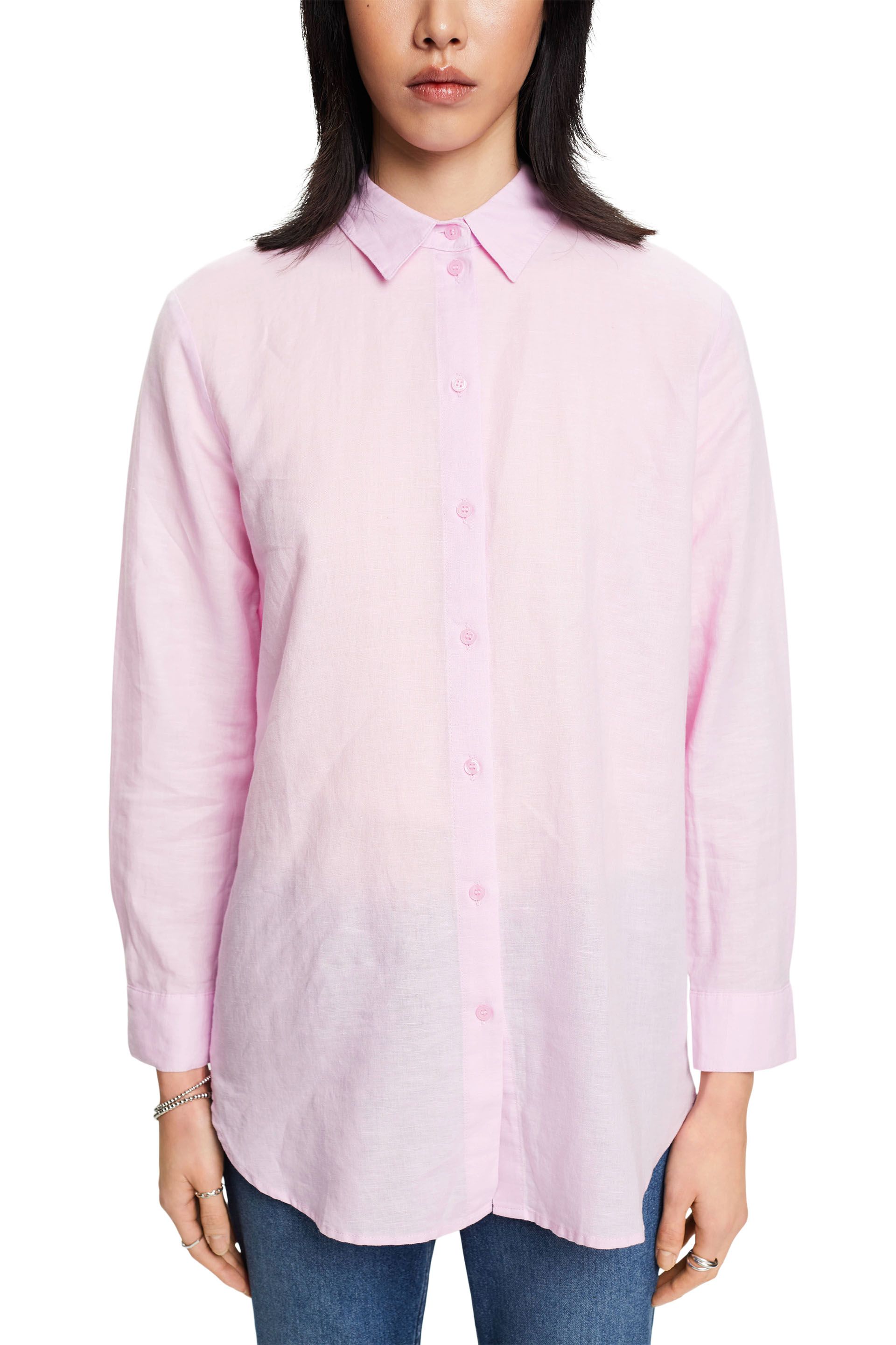 Bluse aus Leinenmix