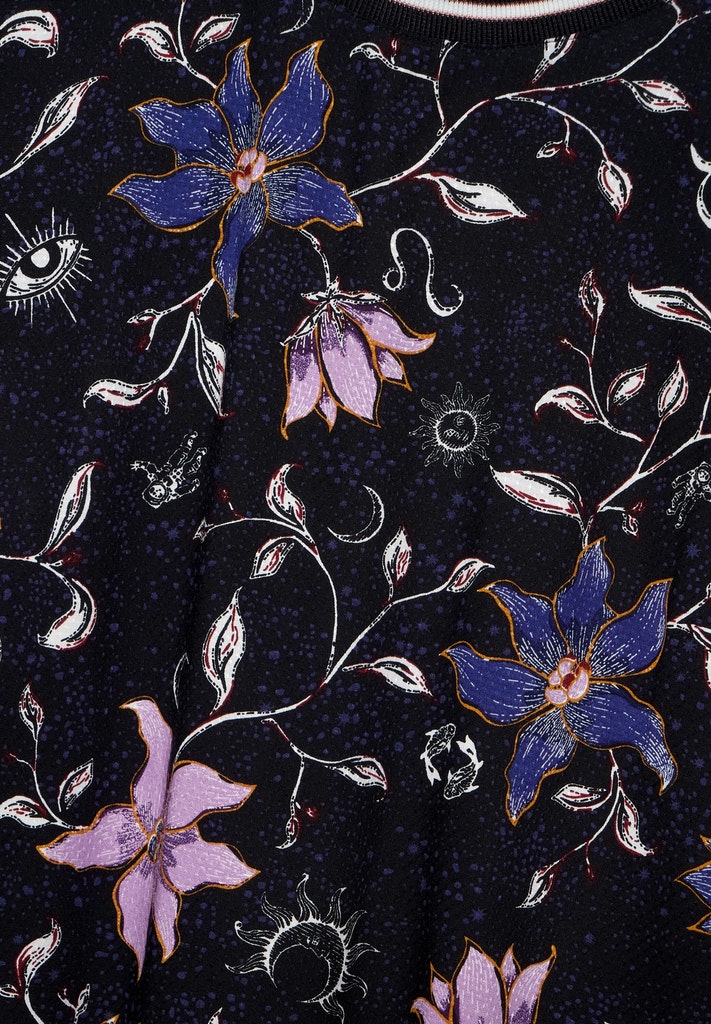 Bluse mit Blumen Print