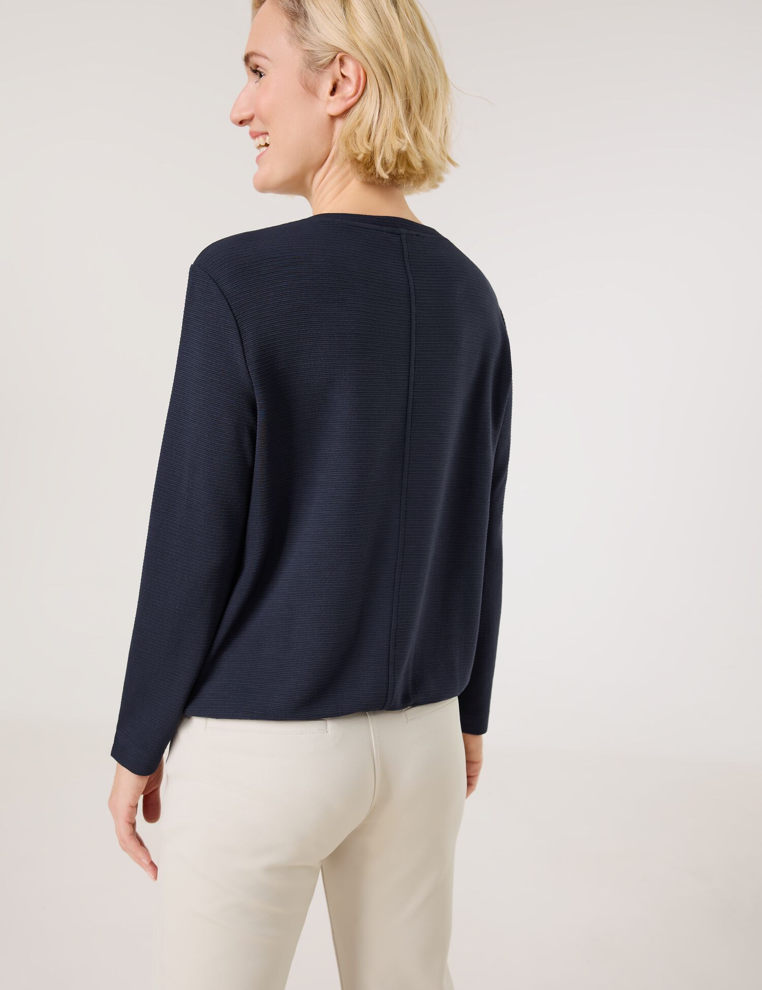 Langarmshirt mit Paspel