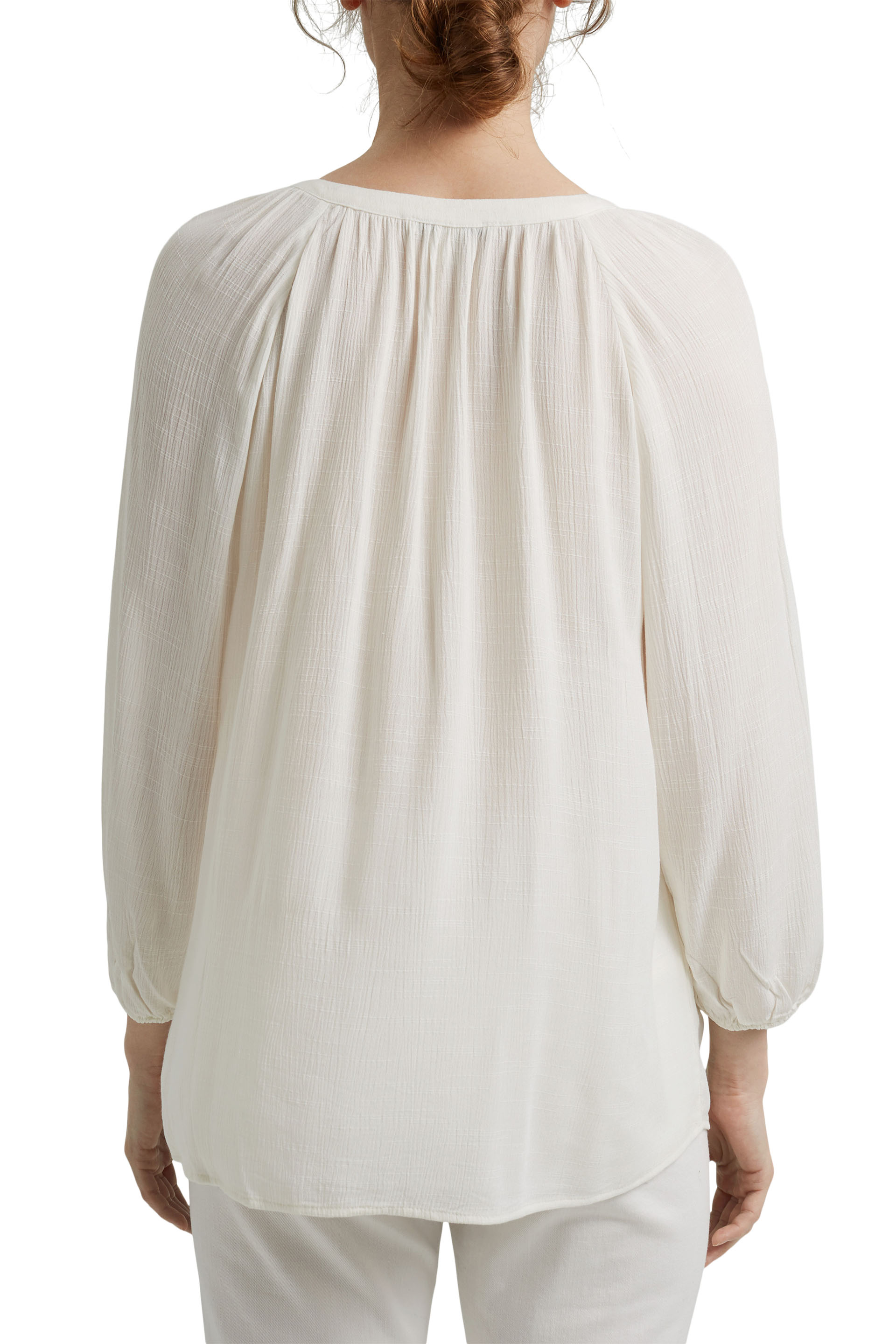 Crinkle-Bluse aus LENZING™ ECOVERO™