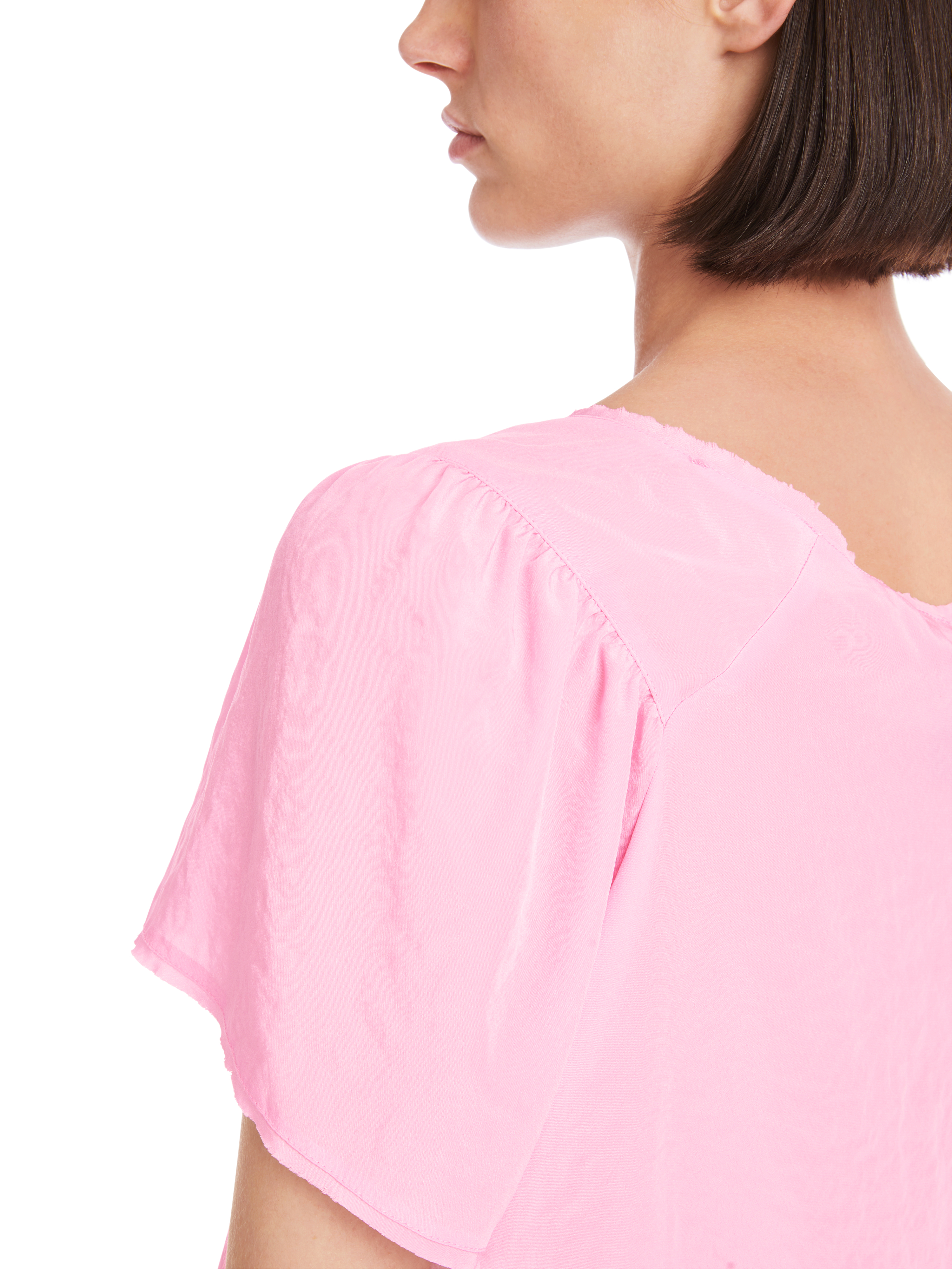 Schlupfbluse mit Kräusel-Details
