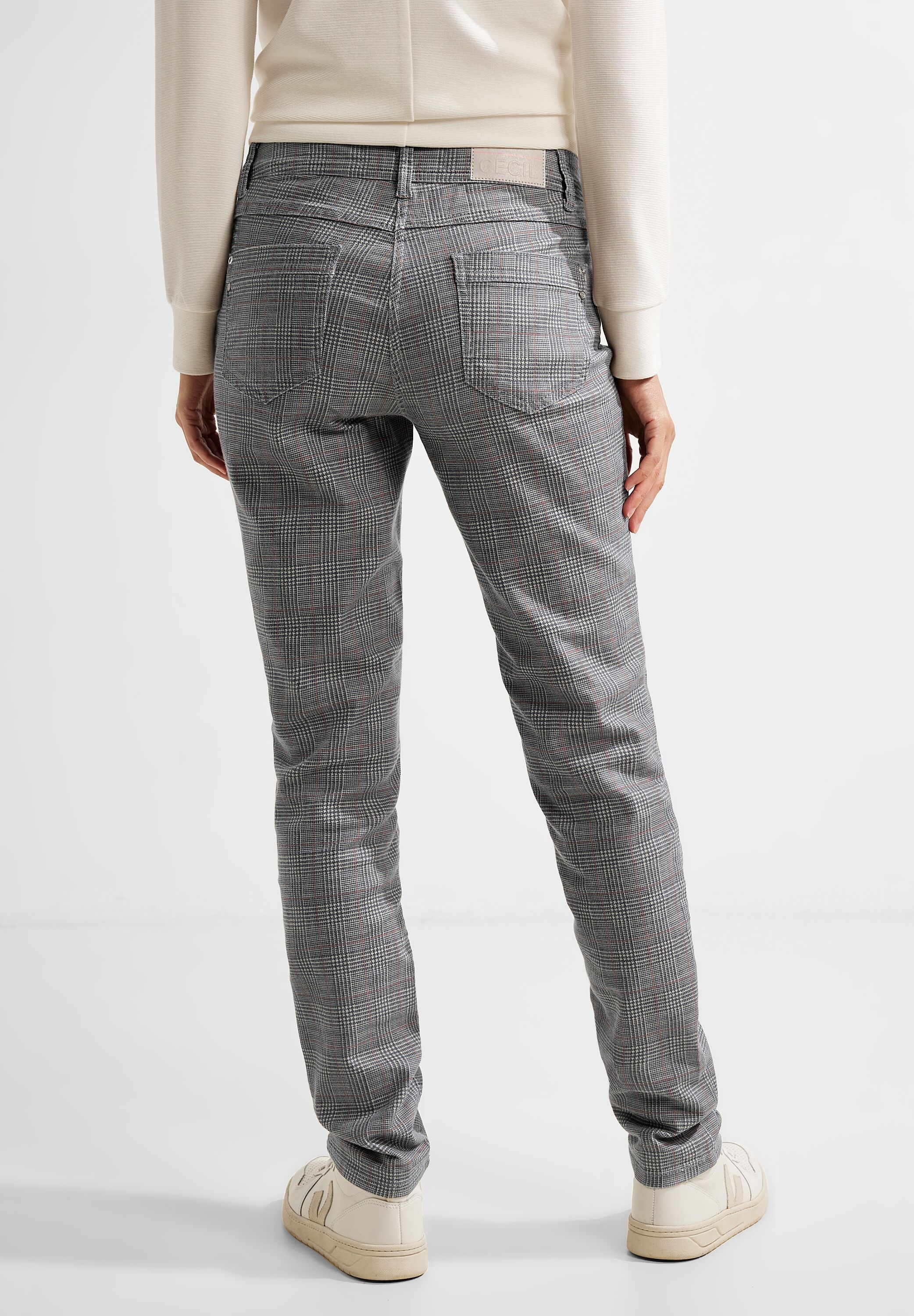 Karierte Casual Fit Hose