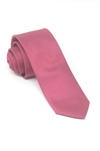 Schmale Krawatte in Fuxia