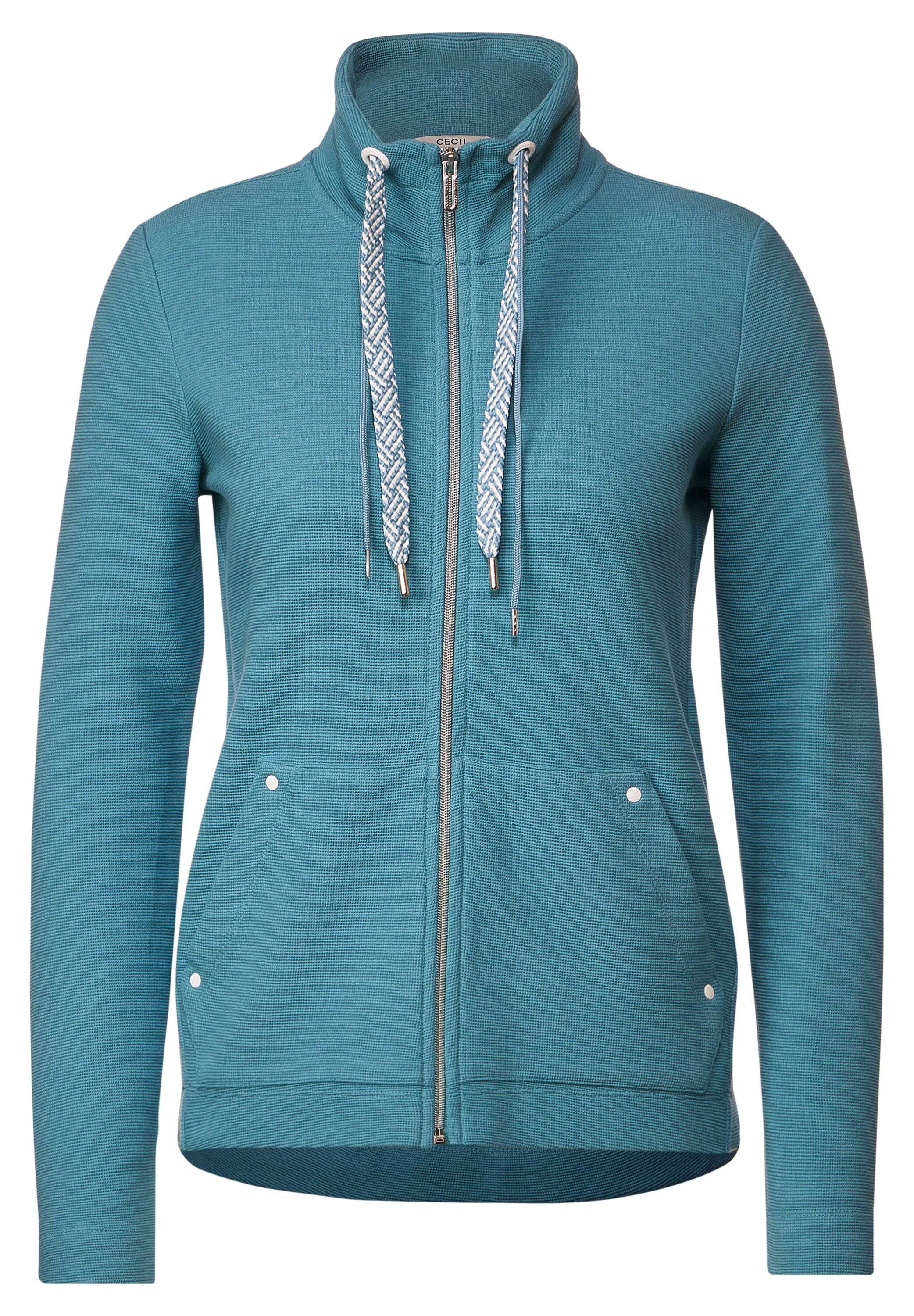 Shirtjacke mit Struktur