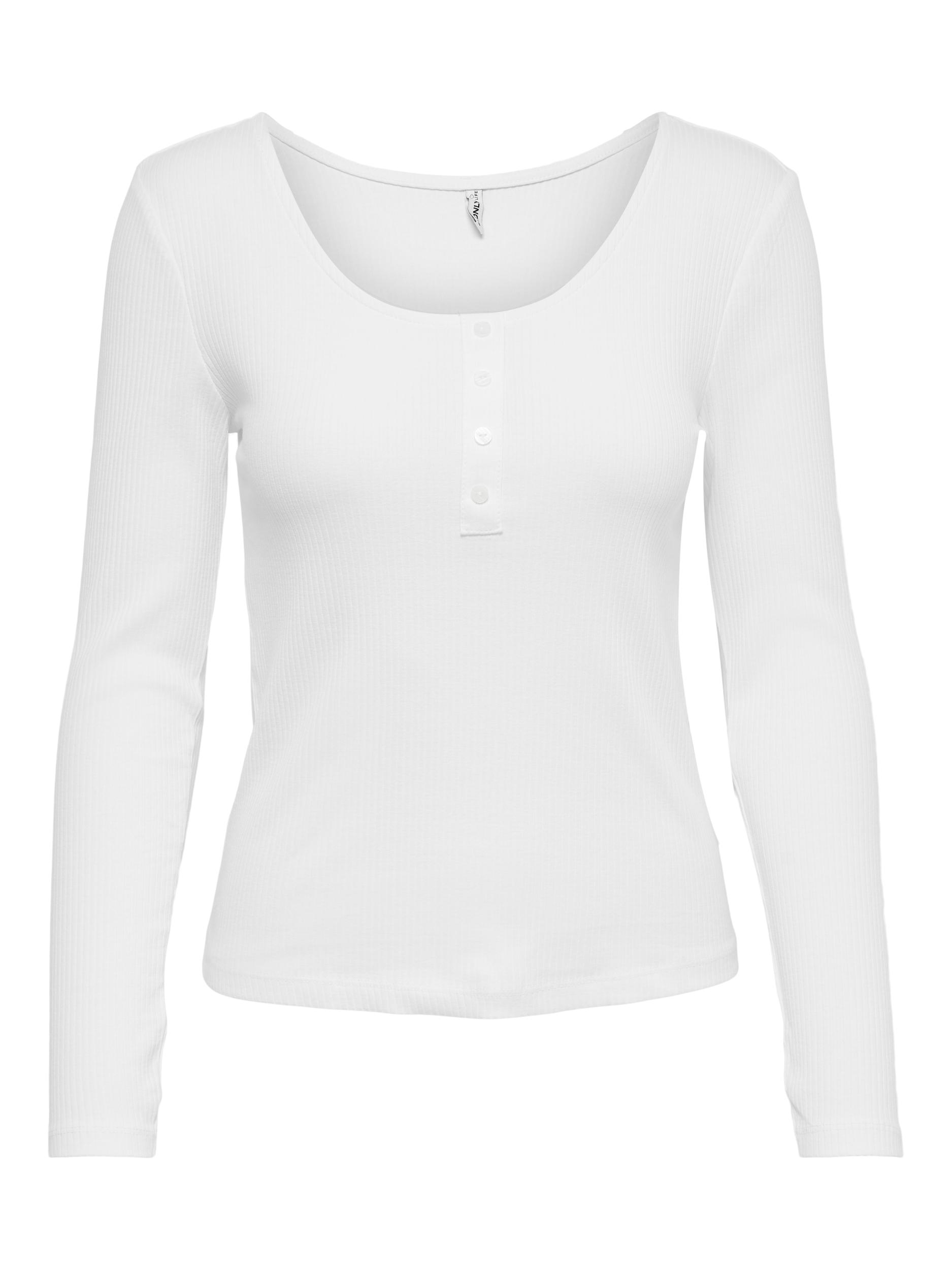 ONLSIMPLE LIFE L/S BUTTON TOP JRS