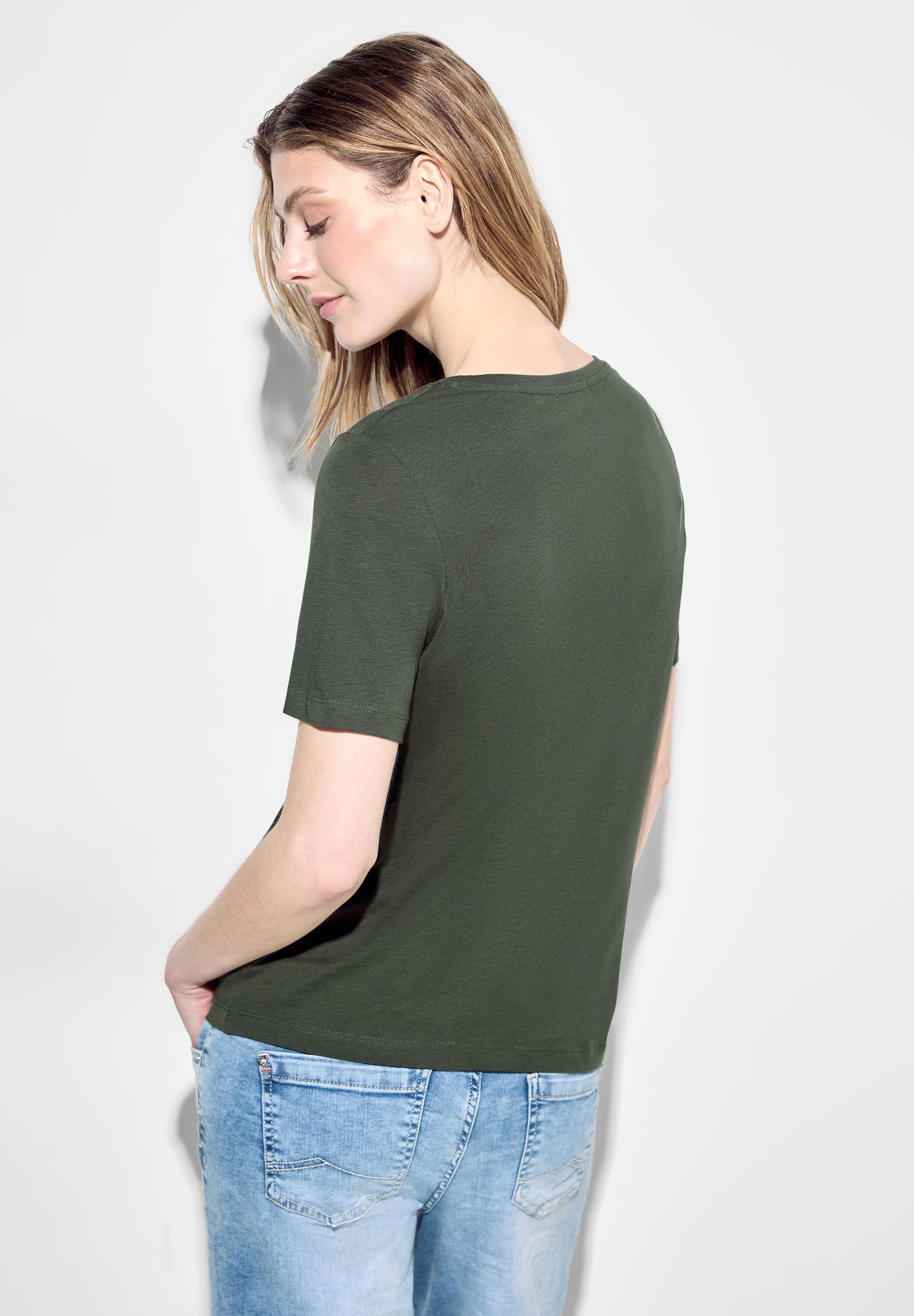 T-Shirt mit Schimmer Print