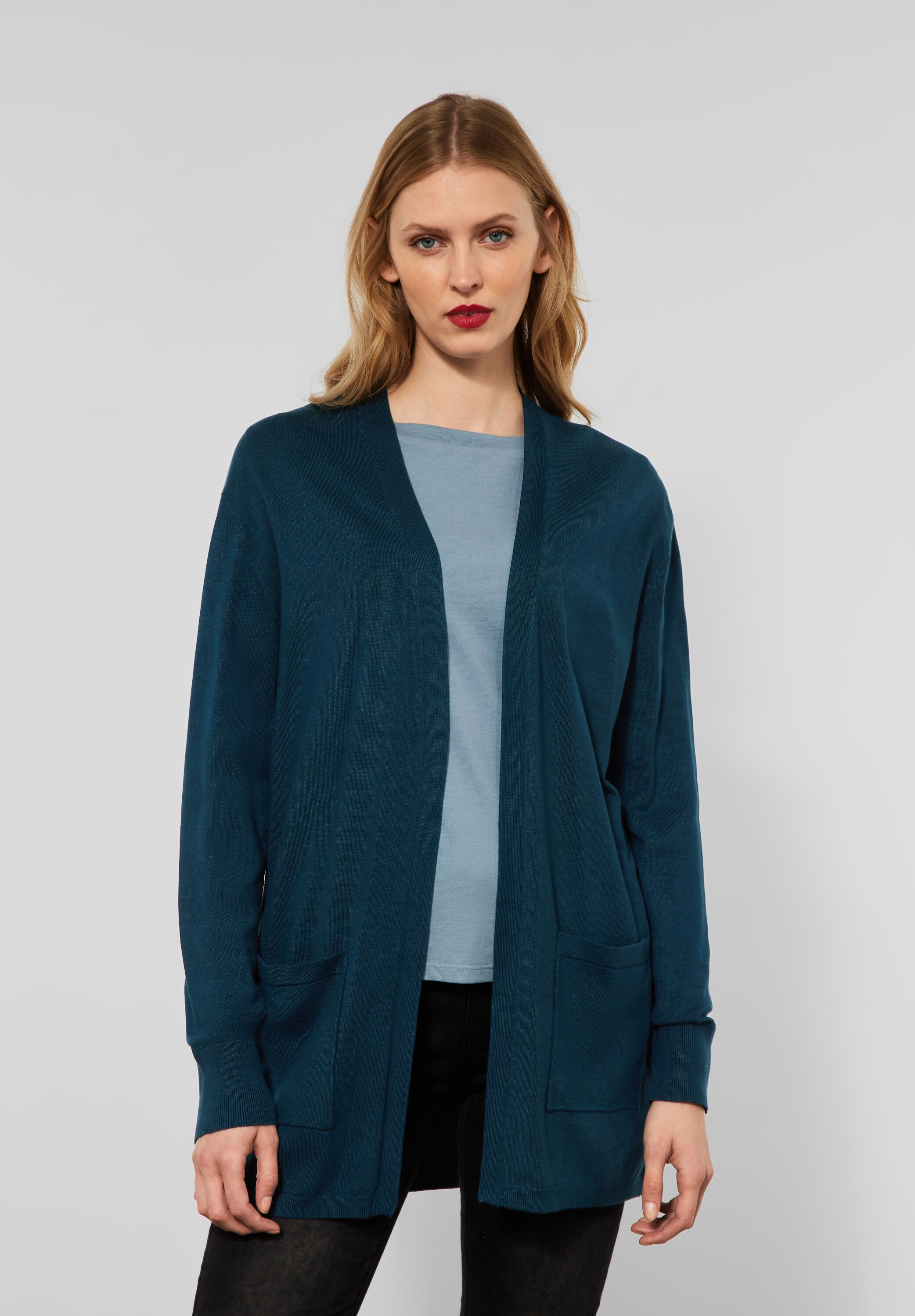 Basic Cardigan mit Taschen