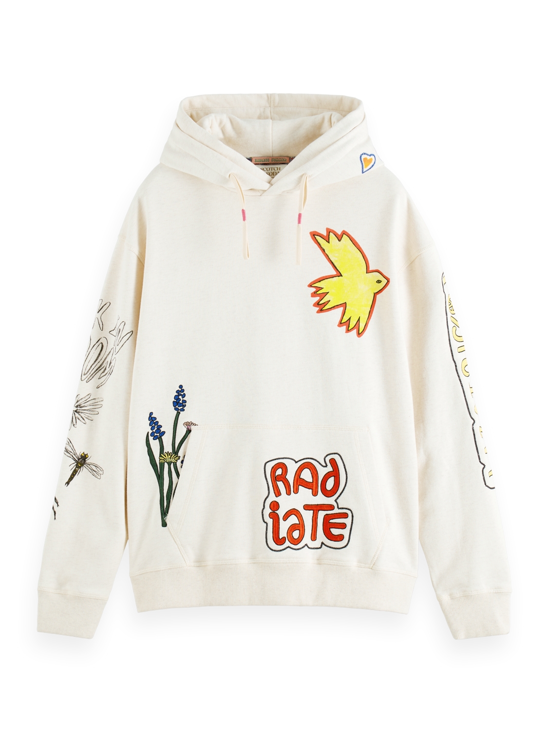Worked-out artwork hoodie