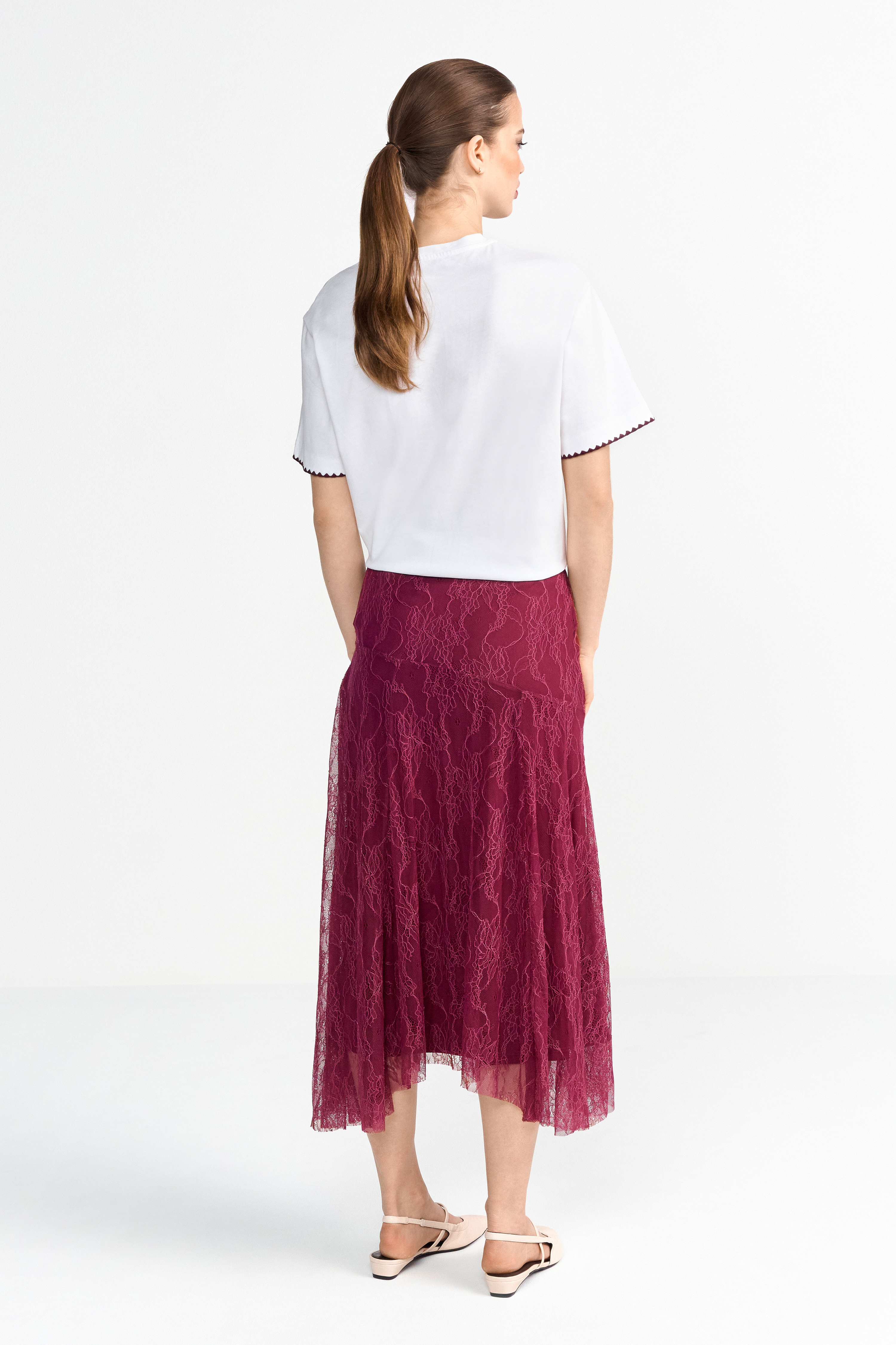 Lace Midi Skirt