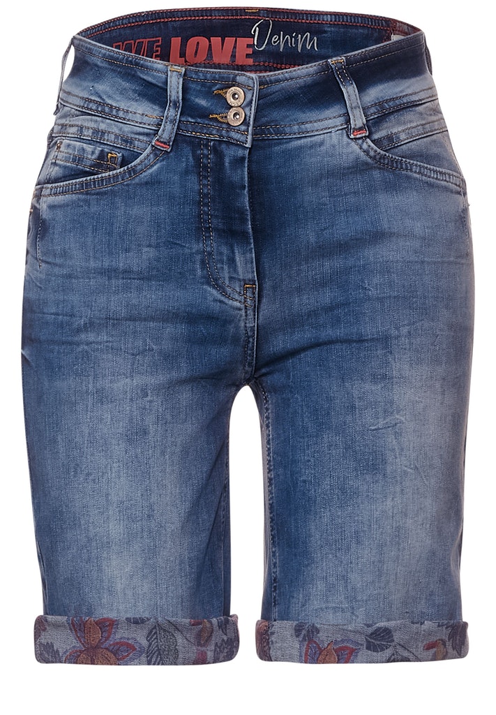 Slim Fit Jeansshorts