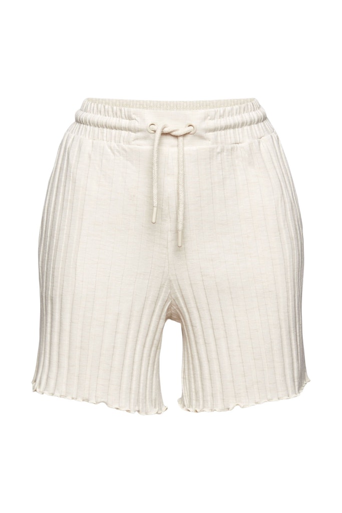 Shorts in gerippter Optik