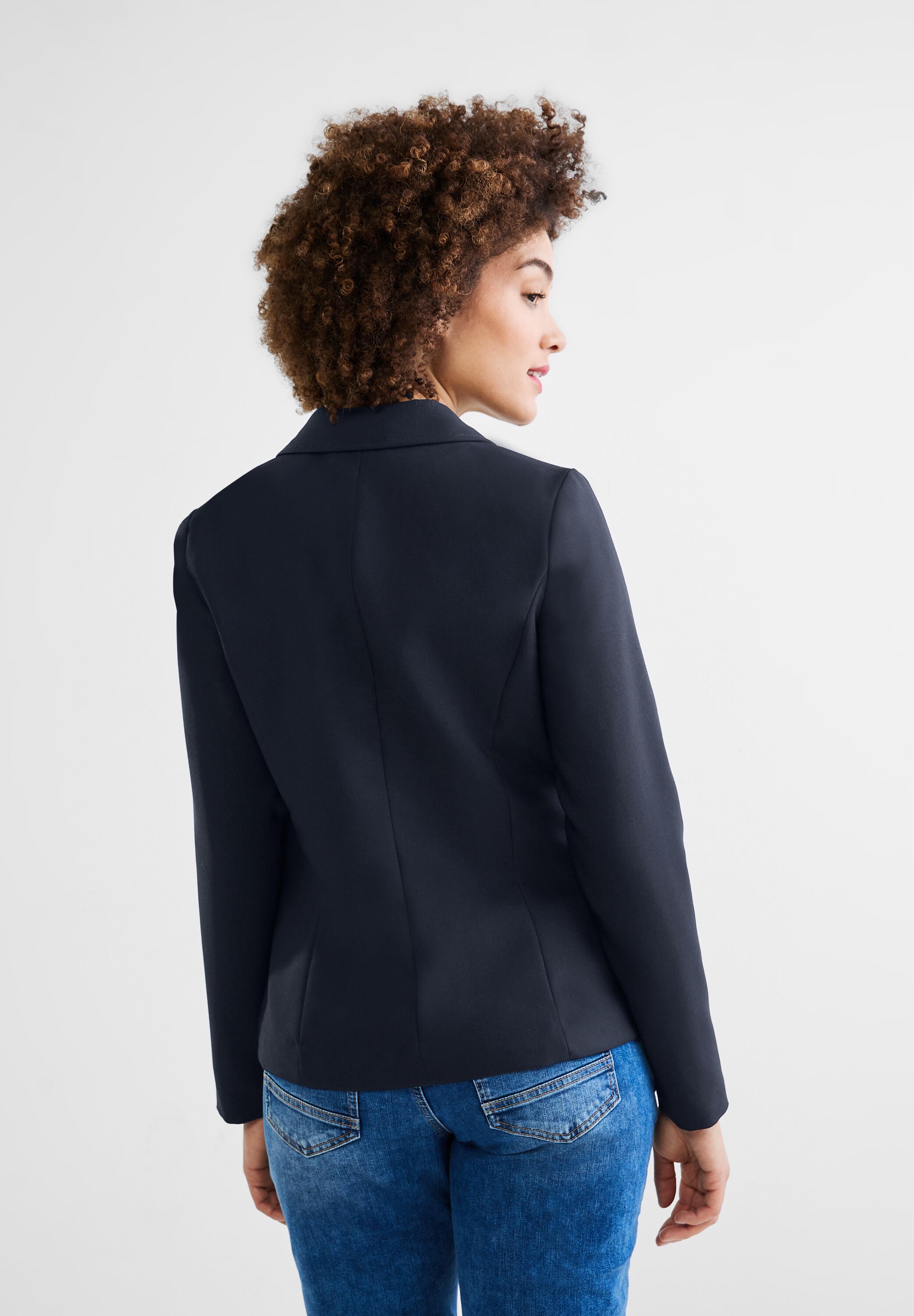 Twill Blazer in Unifarbe