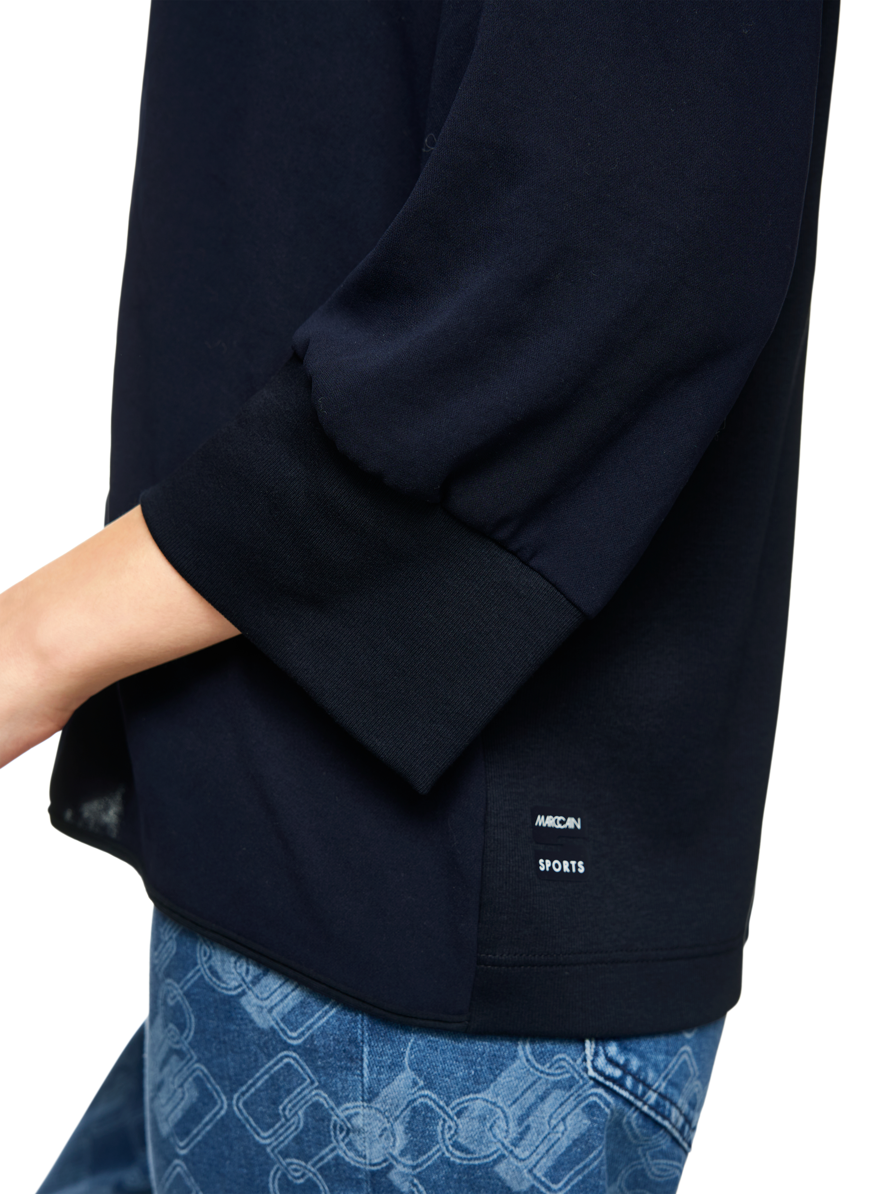 Blusenshirt aus Materialmix
