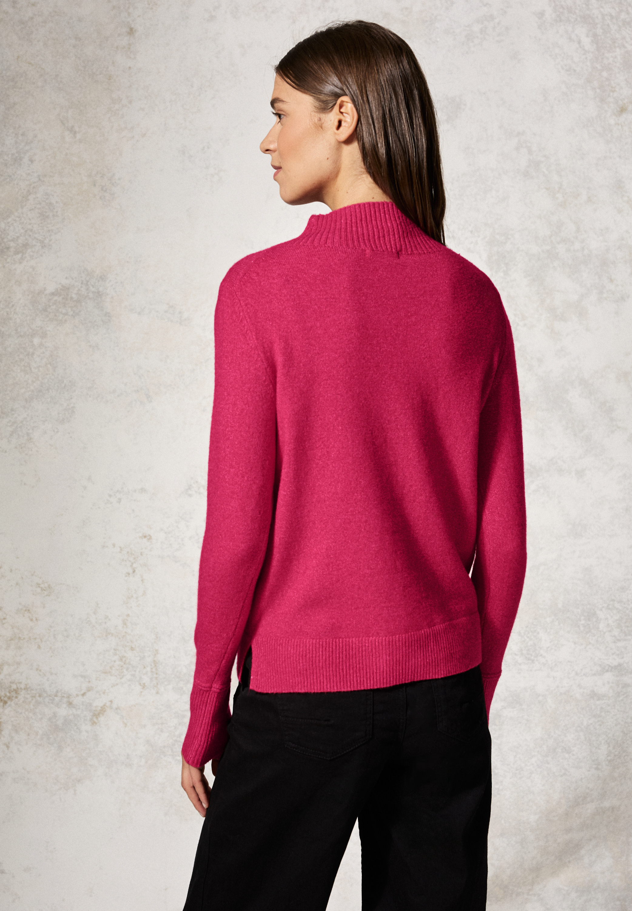 Pullover mit Stehkragen