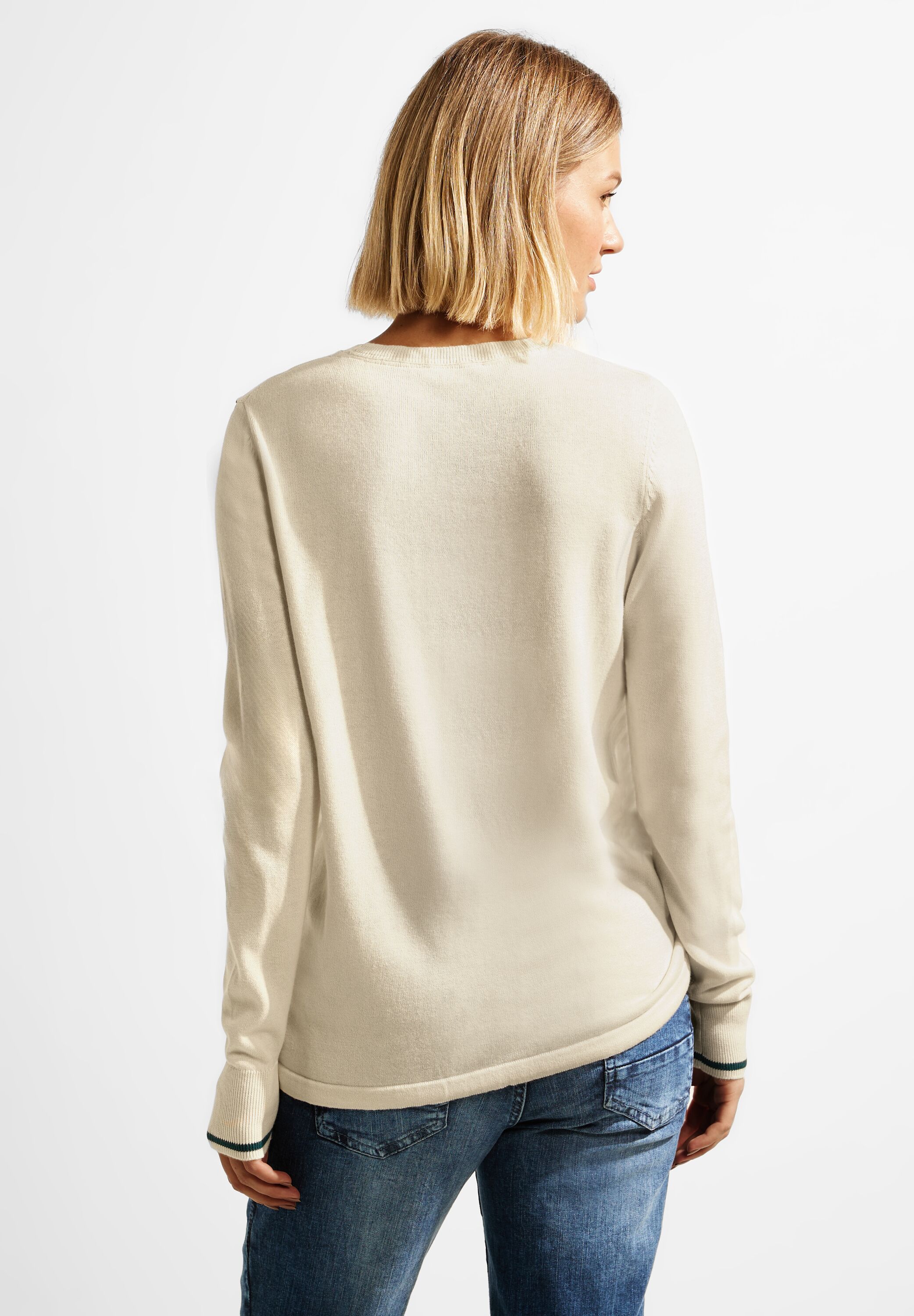 Strickpullover mit Partprint