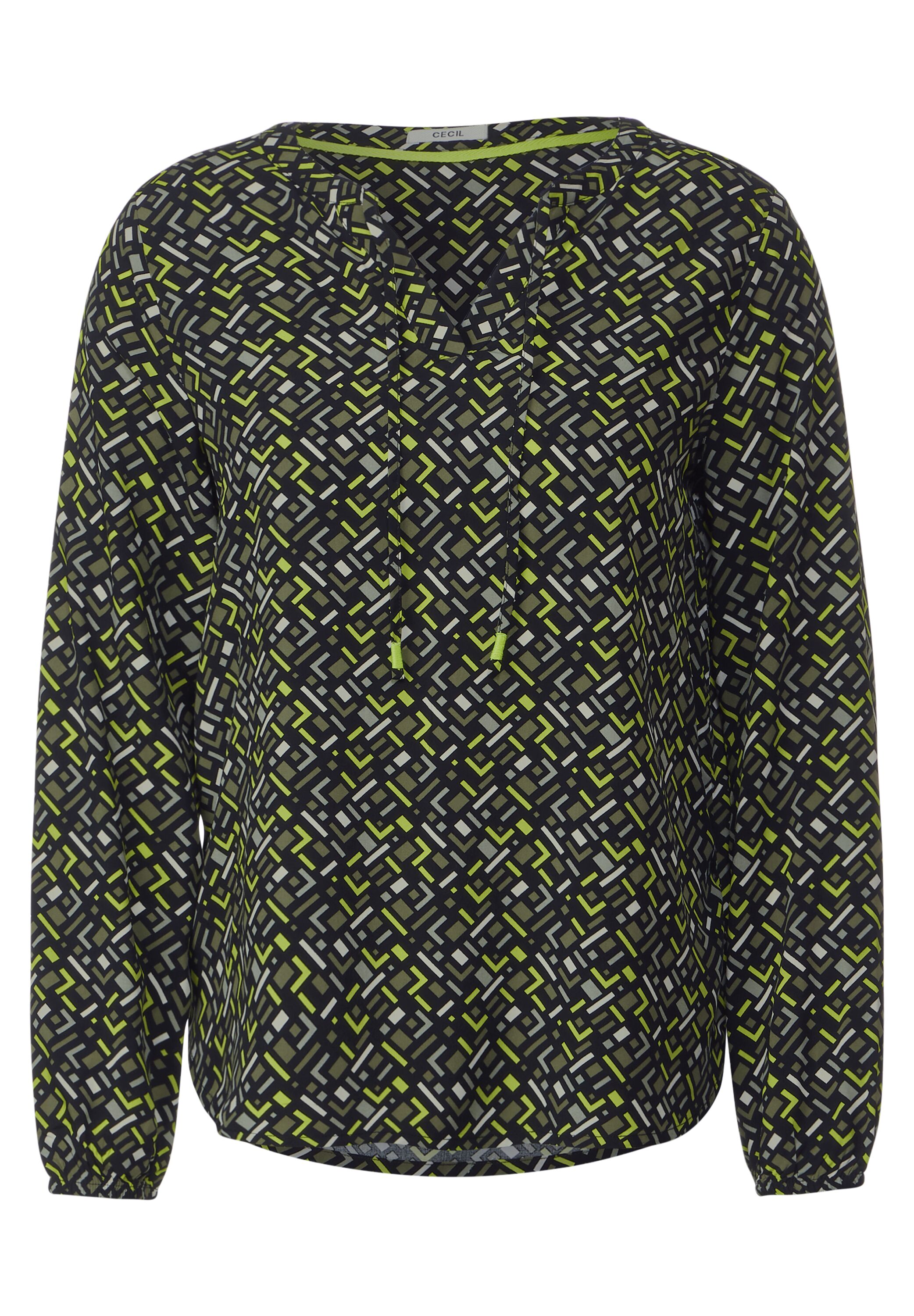 Bluse mit Minimalmuster