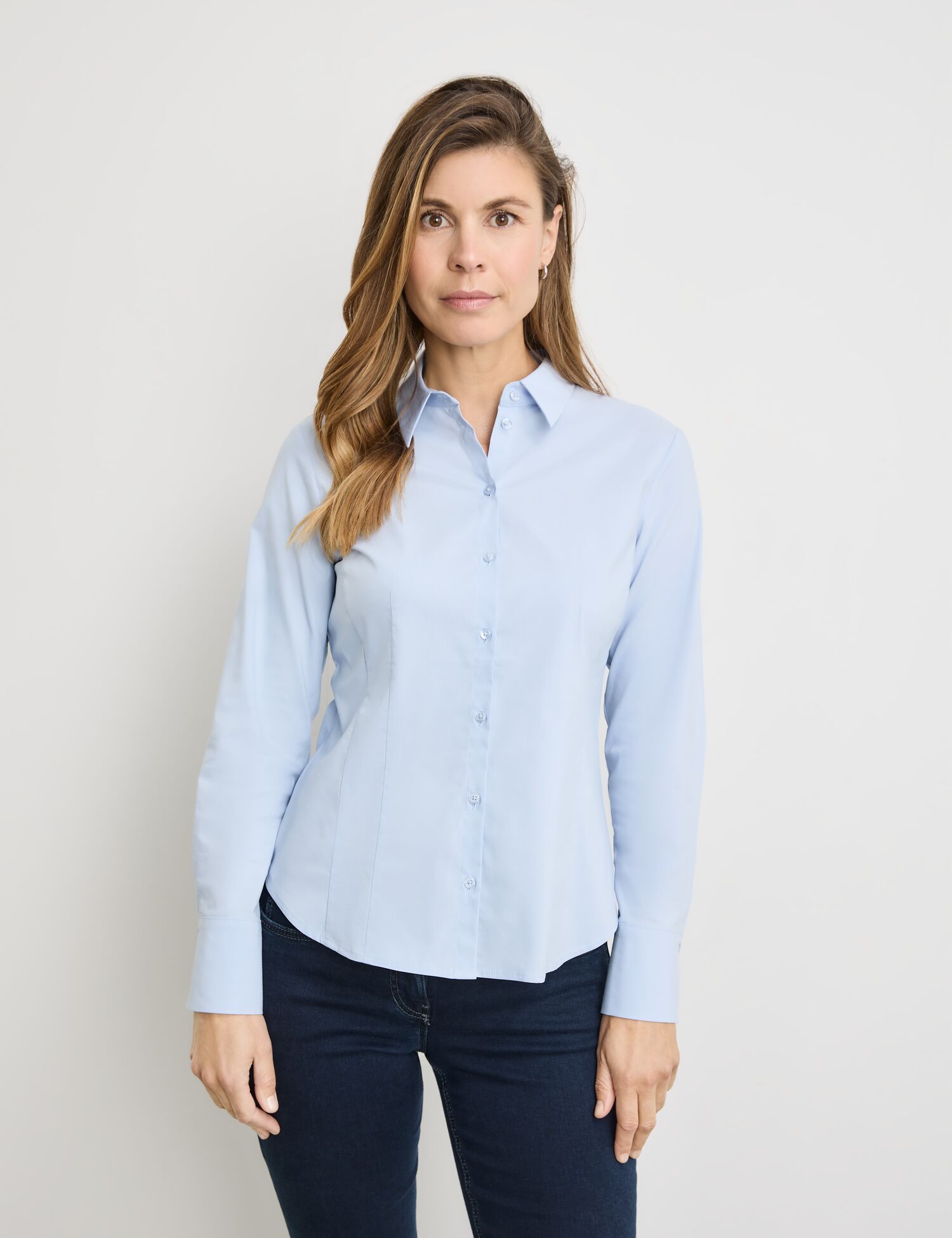 Klassische Hemdbluse