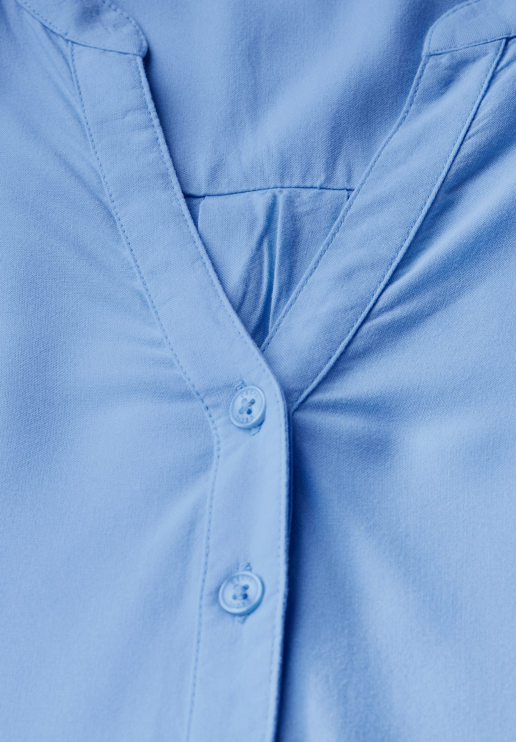 Bluse in Unifarbe