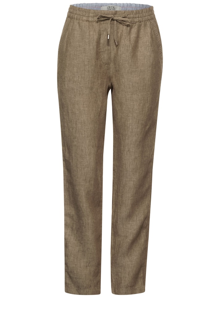 Loose Fit Leinenhose