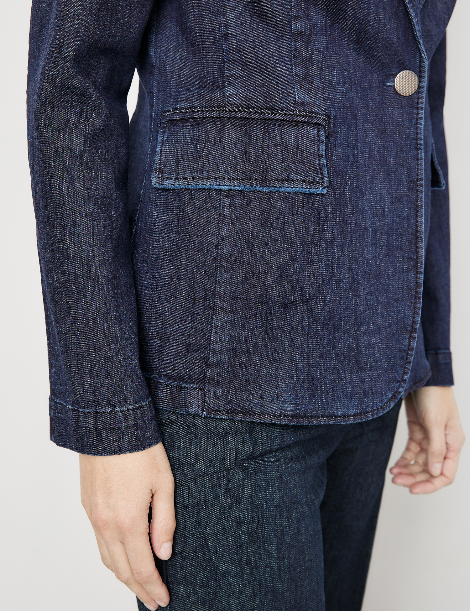 Blazer im Denim-Look
