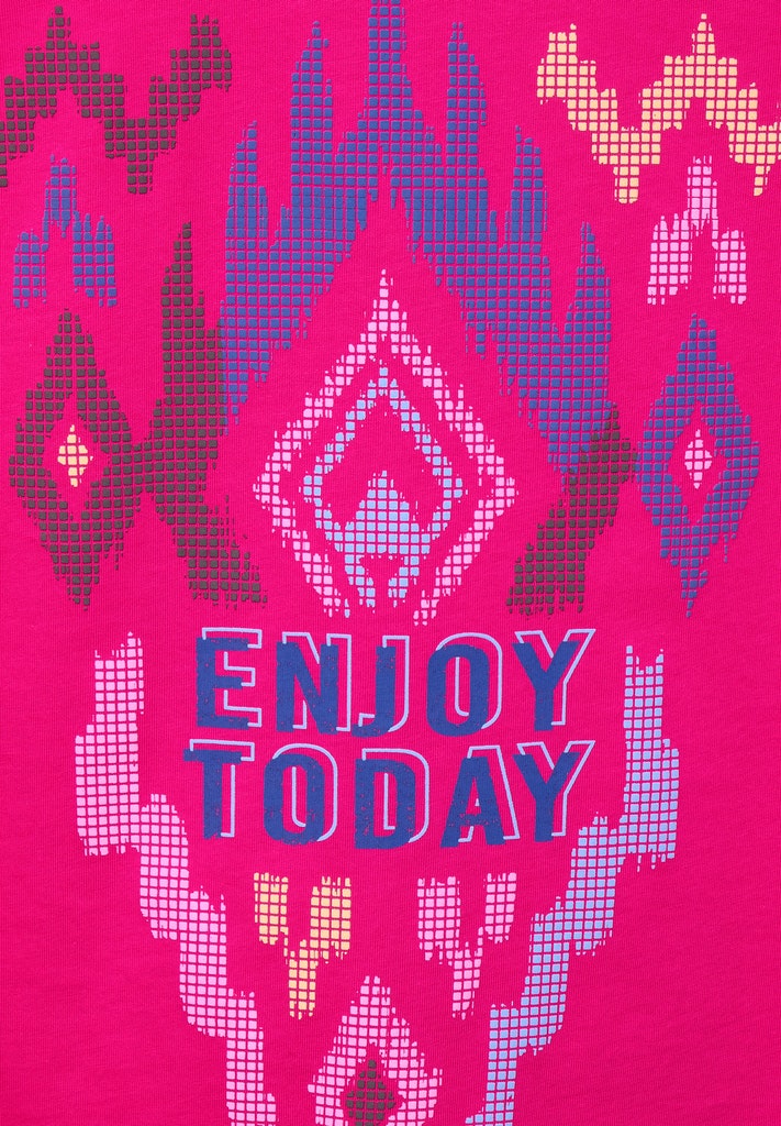 T-Shirt mit Ikat Motiv