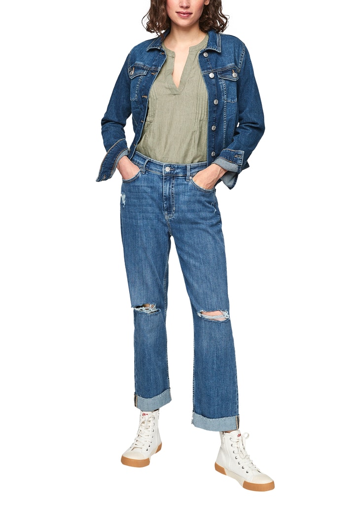 Leinen-Bluse
